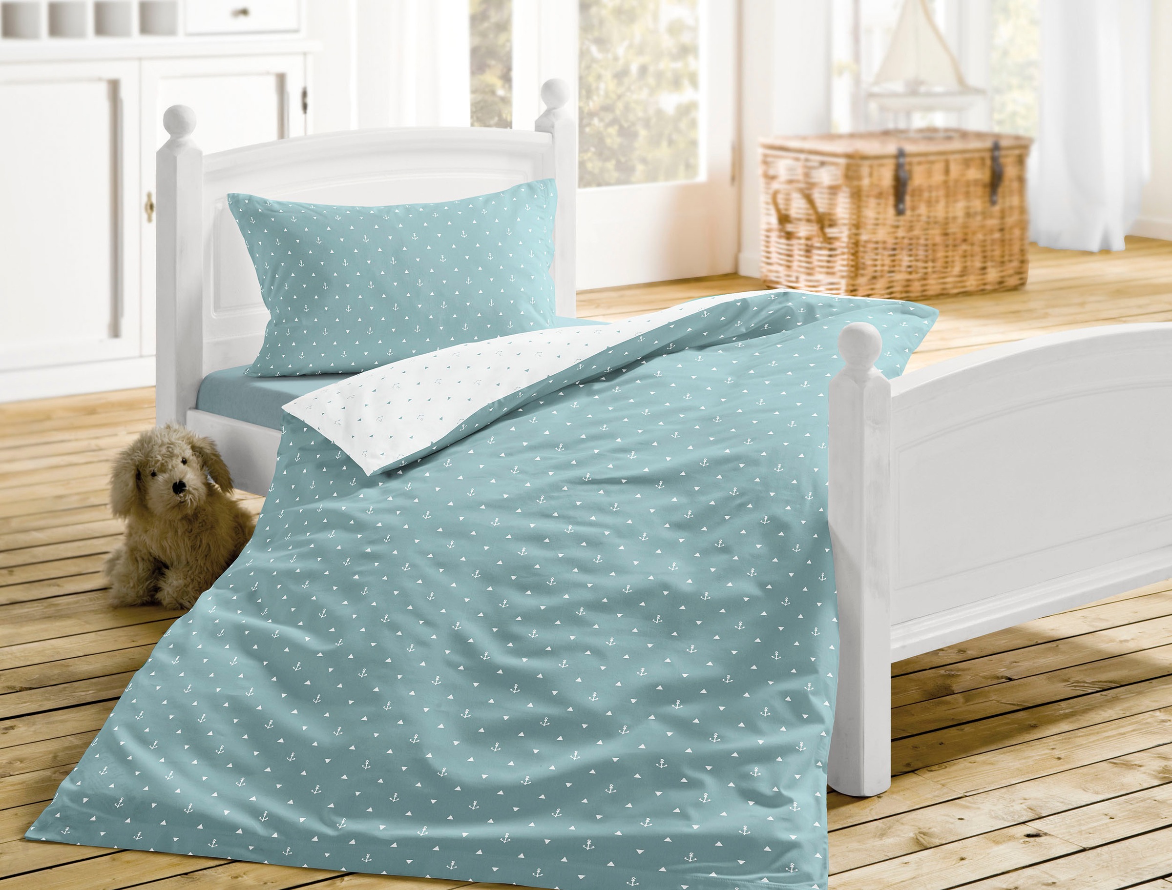 Irisette Kinderbettwäsche »Jessi-Kid« 2 Stk. tlg. zeitlose Instagram-Blogge günstig online kaufen