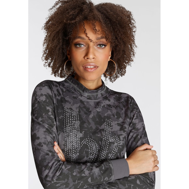 Bruno Banani Sweatshirt, Glitzer-Druck NEUE KOLLEKTION online bestellen