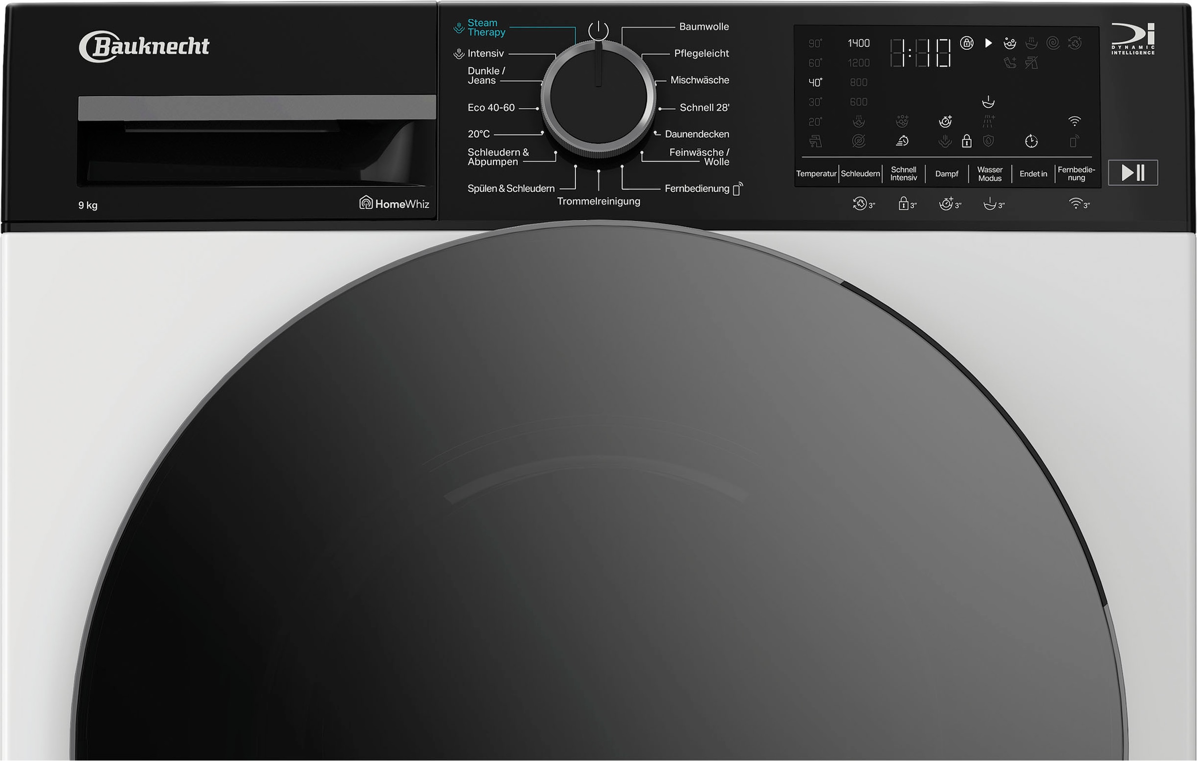 BAUKNECHT Waschmaschine »B WM Smart Eco 9A« 9 kg 1400 U/min Adaptive Wash – Intelligente Anpassung für perfekte Waschergebnisse