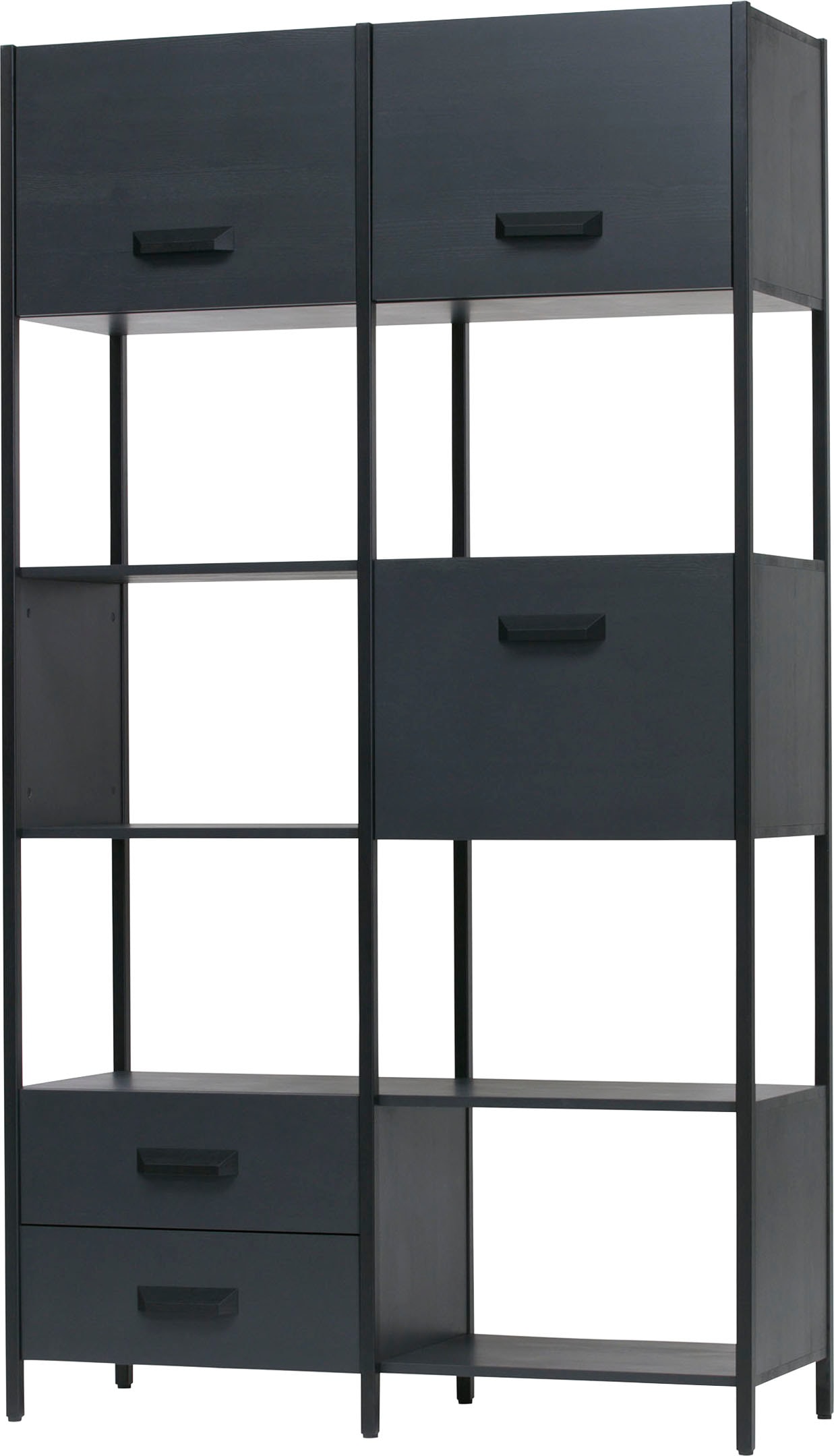 WOOOD Regal »Legacy«, mit Schubladen, H 221 cm x B 125 cm günstig online kaufen