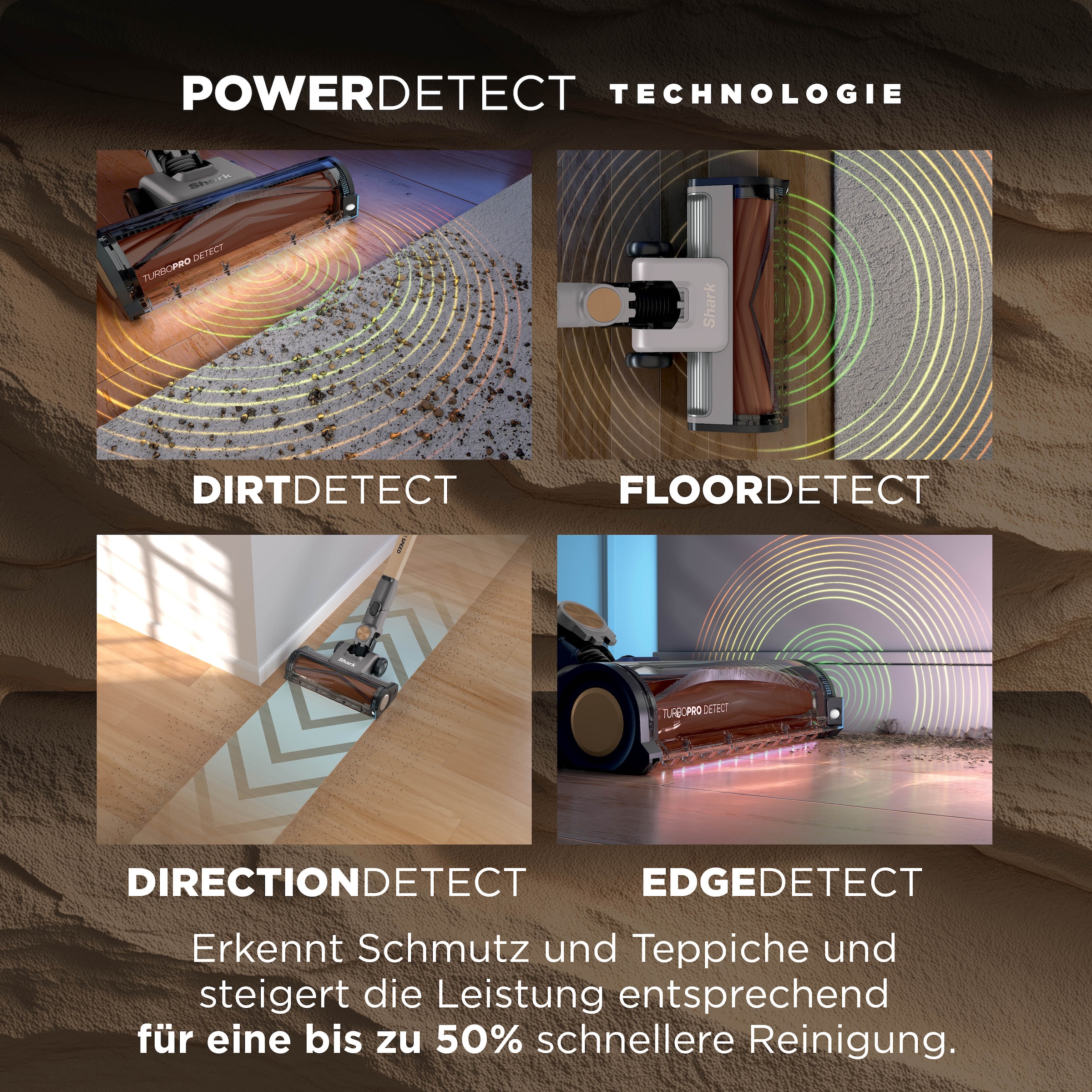 Shark Akku-Hand-und Stielstaubsauger »Shark PowerDetect Speed Luxe Collection Clean & Empty« 4 POWERDETECT-TECHNOLOGIEN, Selbstentleerende Ladestation