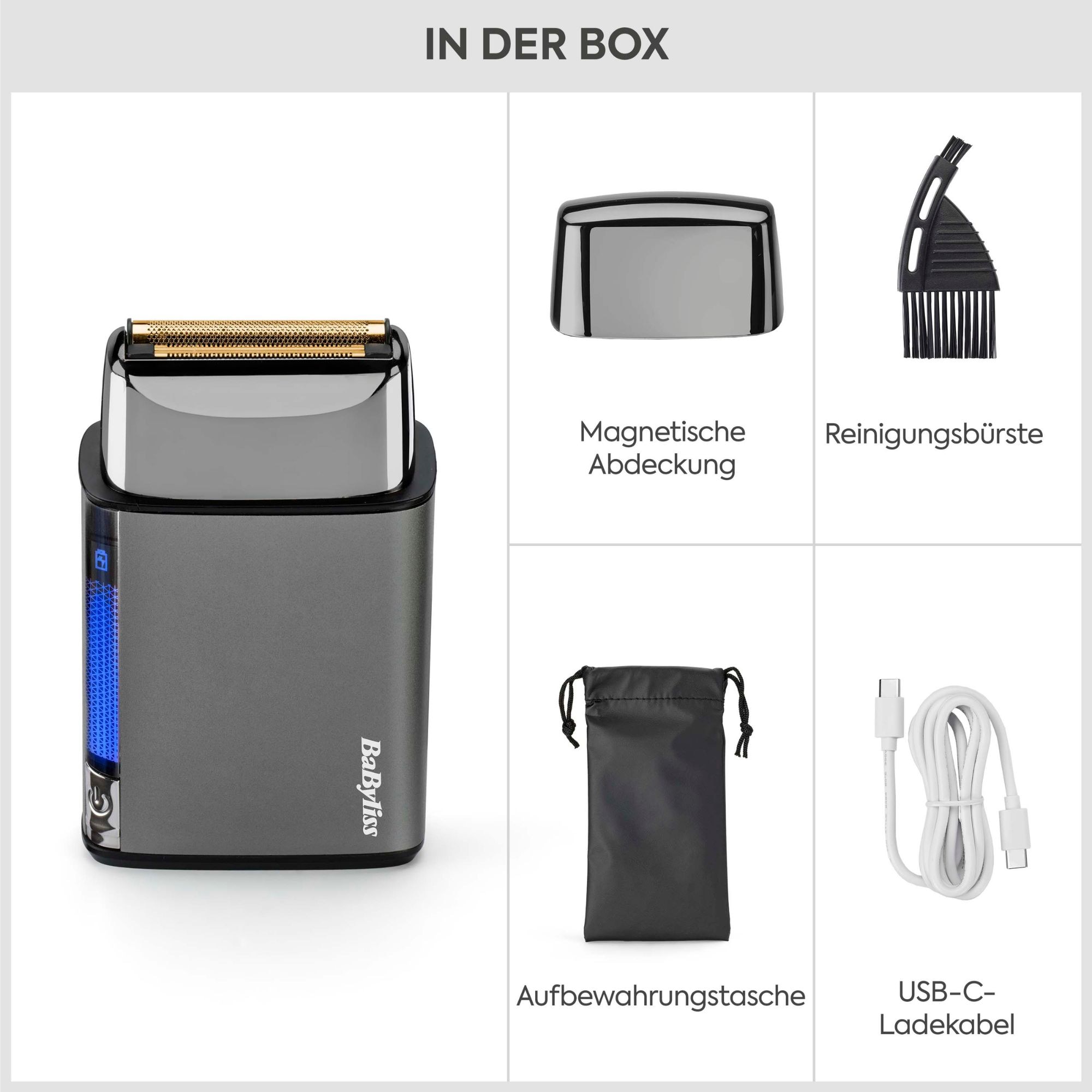 BaByliss Elektrogesichtshaarentferner »Super-X Metal Folienrasierer«