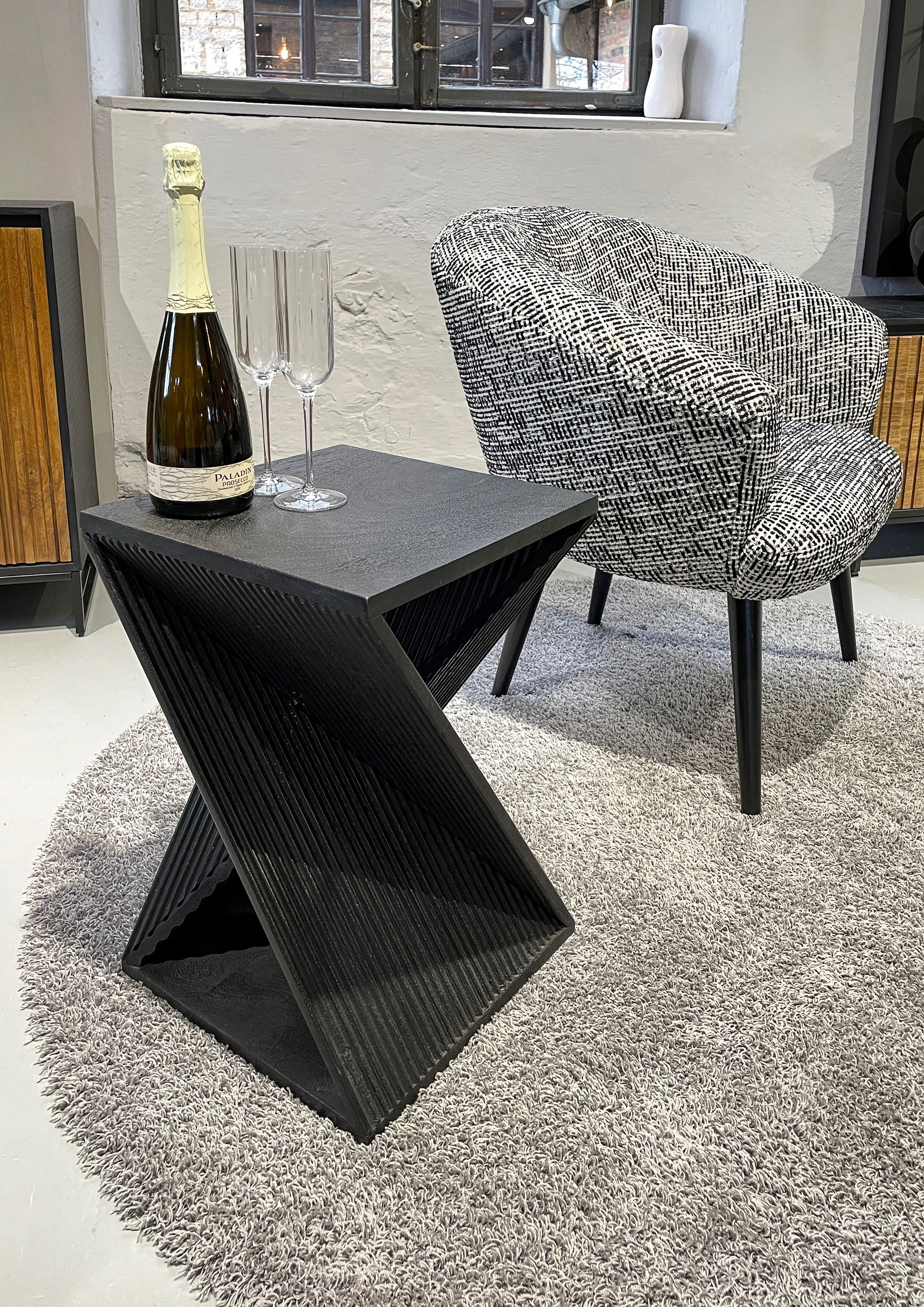 Gutmann Factory Beistelltisch, im Landhausstil - Echtholzoptik Details, Breite 77 cm