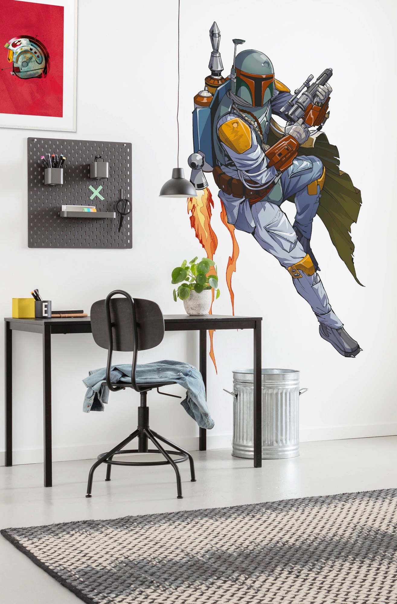 Komar Vliestapete »Selbstklebende Vlies  - Star Wars XXL Boba Fett - Größe 127 x 200 cm«, bedruckt, Kinderzimmer