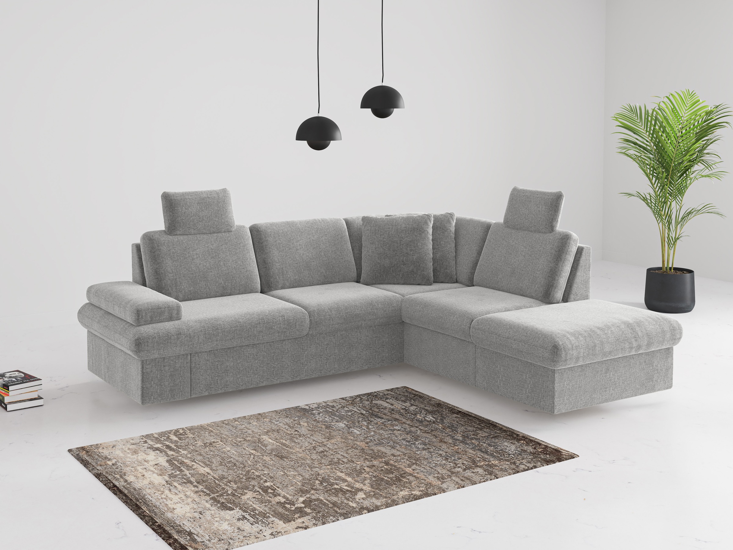 sit&more Ecksofa »Moreno L-Form, B: 238 cm« mit Armteilverstellung, optiona günstig online kaufen