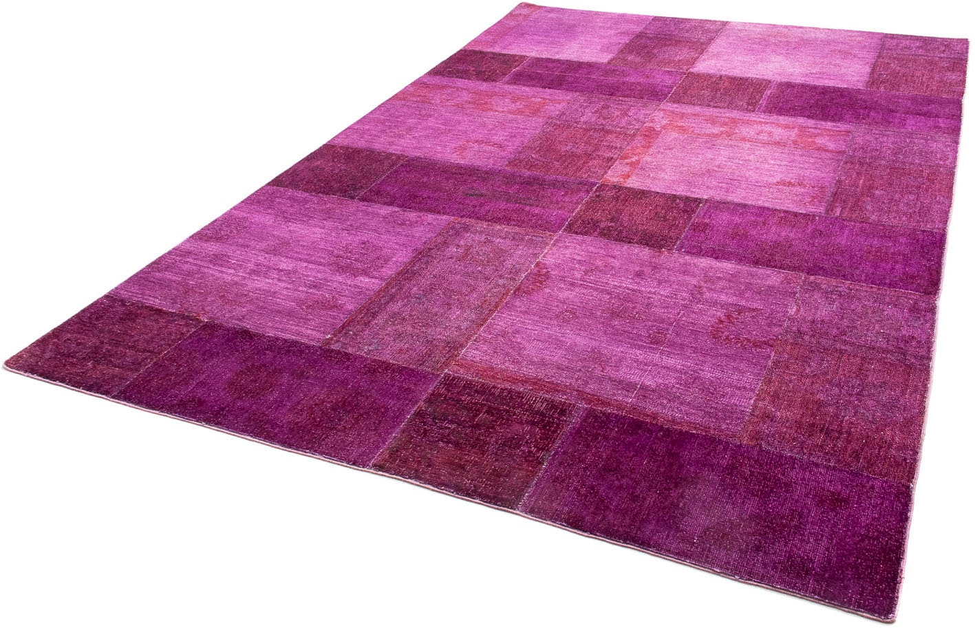 morgenland Teppich »Patchwork - 271 x 182 cm - lila«, rechteckig, 7 mm Höhe günstig online kaufen