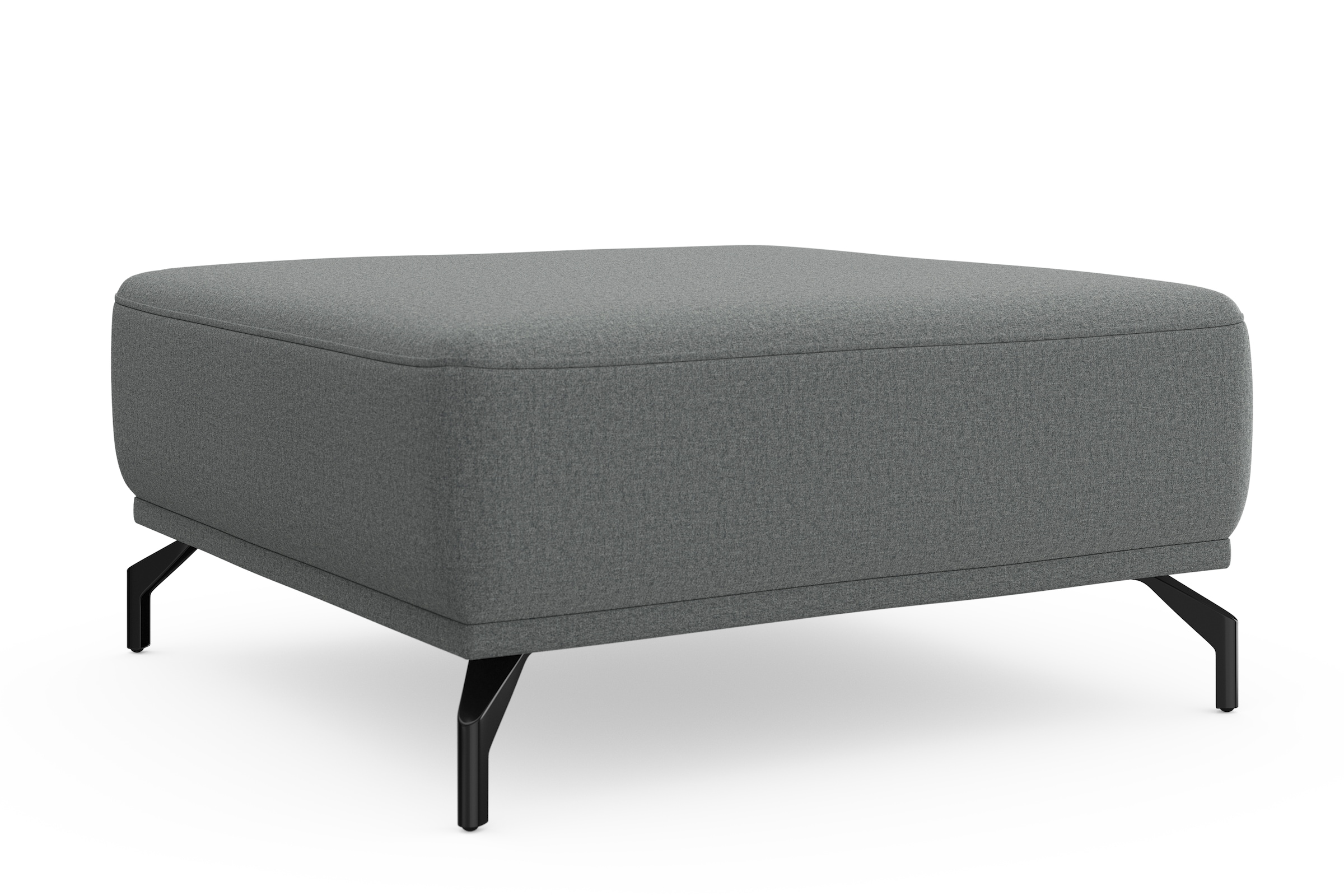 sit&more Hocker »Bailando«, mit Federkern und schwarzen, matten Metallfüßen