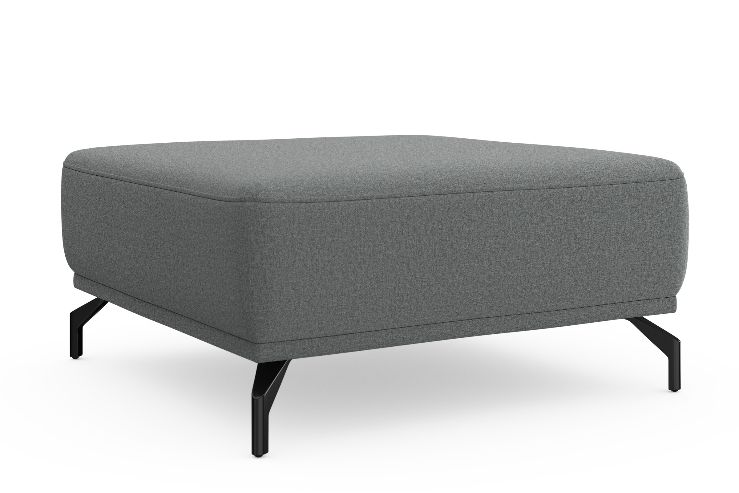 sit&more Hocker »Bailando«, mit Federkern und schwarzen, matten Metallfüßen günstig online kaufen