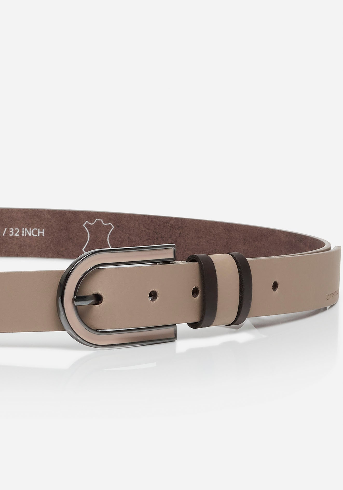 TOM TAILOR Ledergürtel »TTSHINEAD«, 2,5 cm breiter Damengürtel, Must-Have für Frühling und Sommer