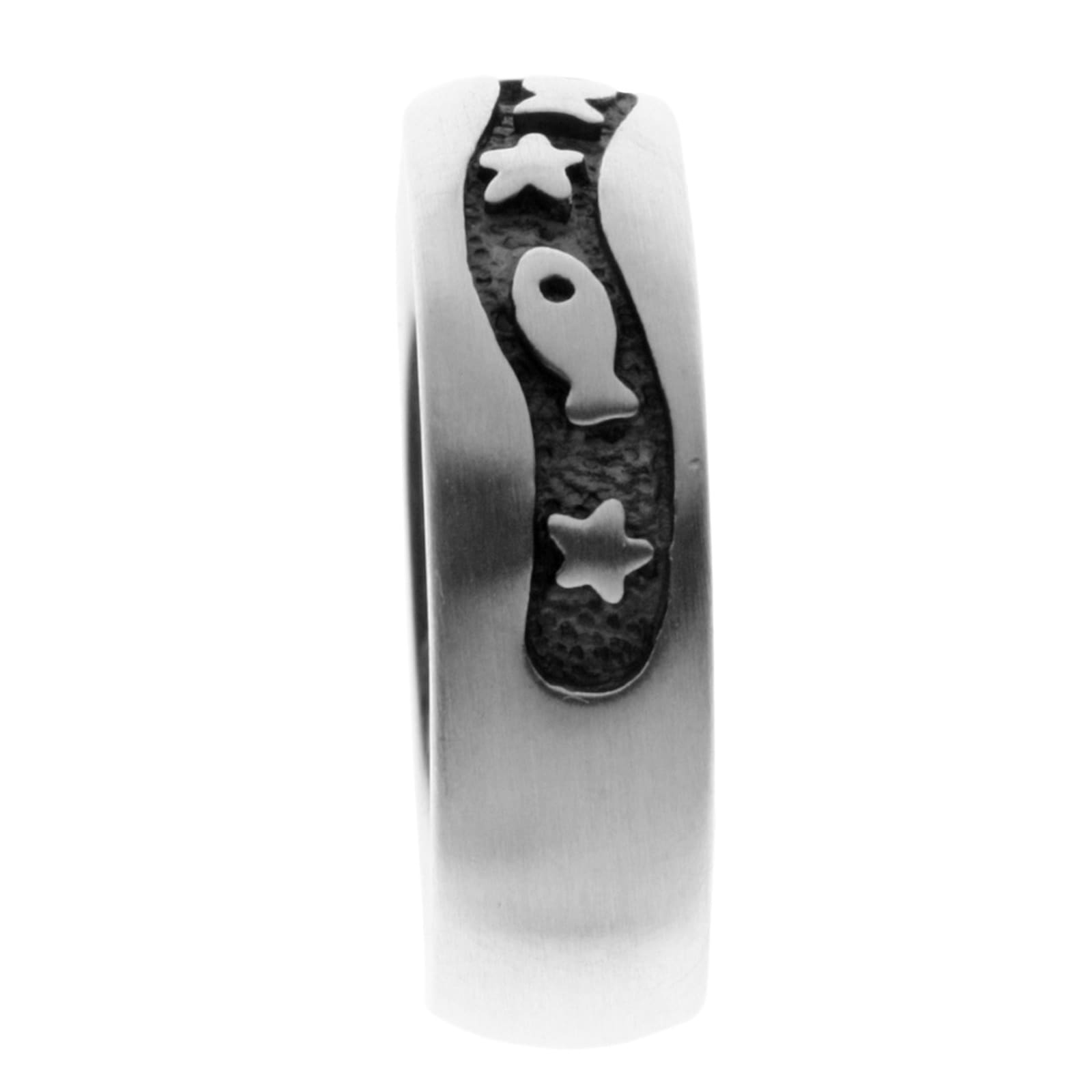 OSTSEE-SCHMUCK Fingerring »Ostsee-Schmuck Ring Fisch & Stern Ring Fisch & Stern«, (1 tlg.)