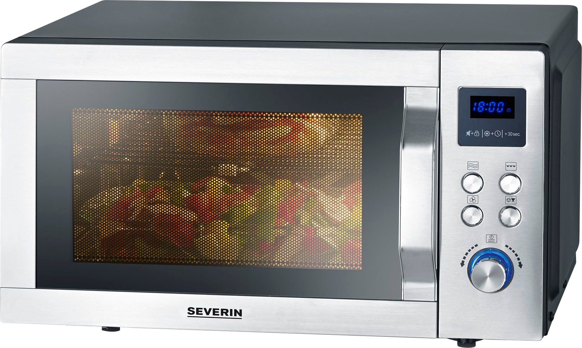 Severin Mikrowelle »MW 7777«, Mikrowelle-Heißluft-Grill, 900 W, mit 8 Autom günstig online kaufen