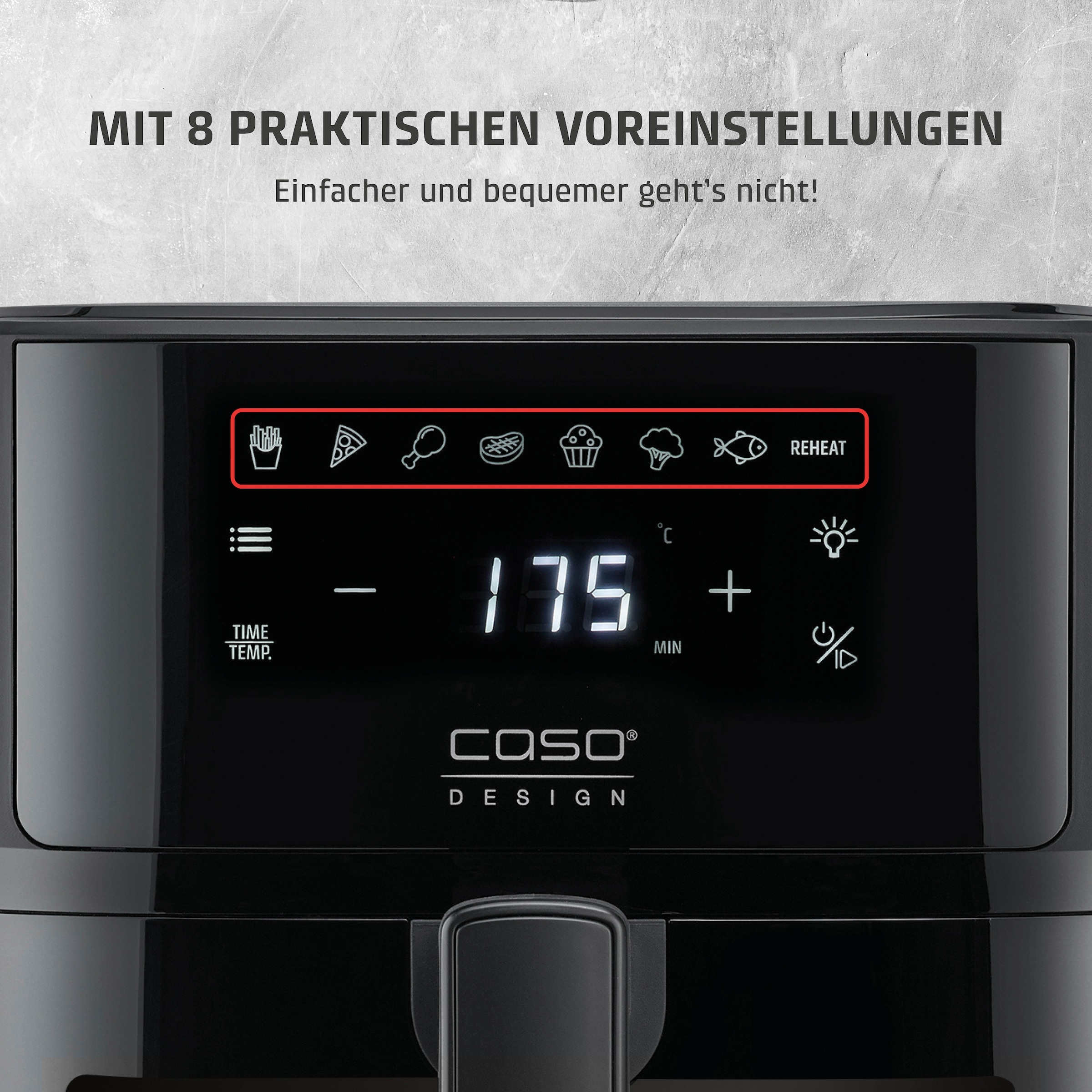 Caso Heißluftfritteuse »3185 Design AirFry 6.0« 1700 W Fassungsvermögen 0 l