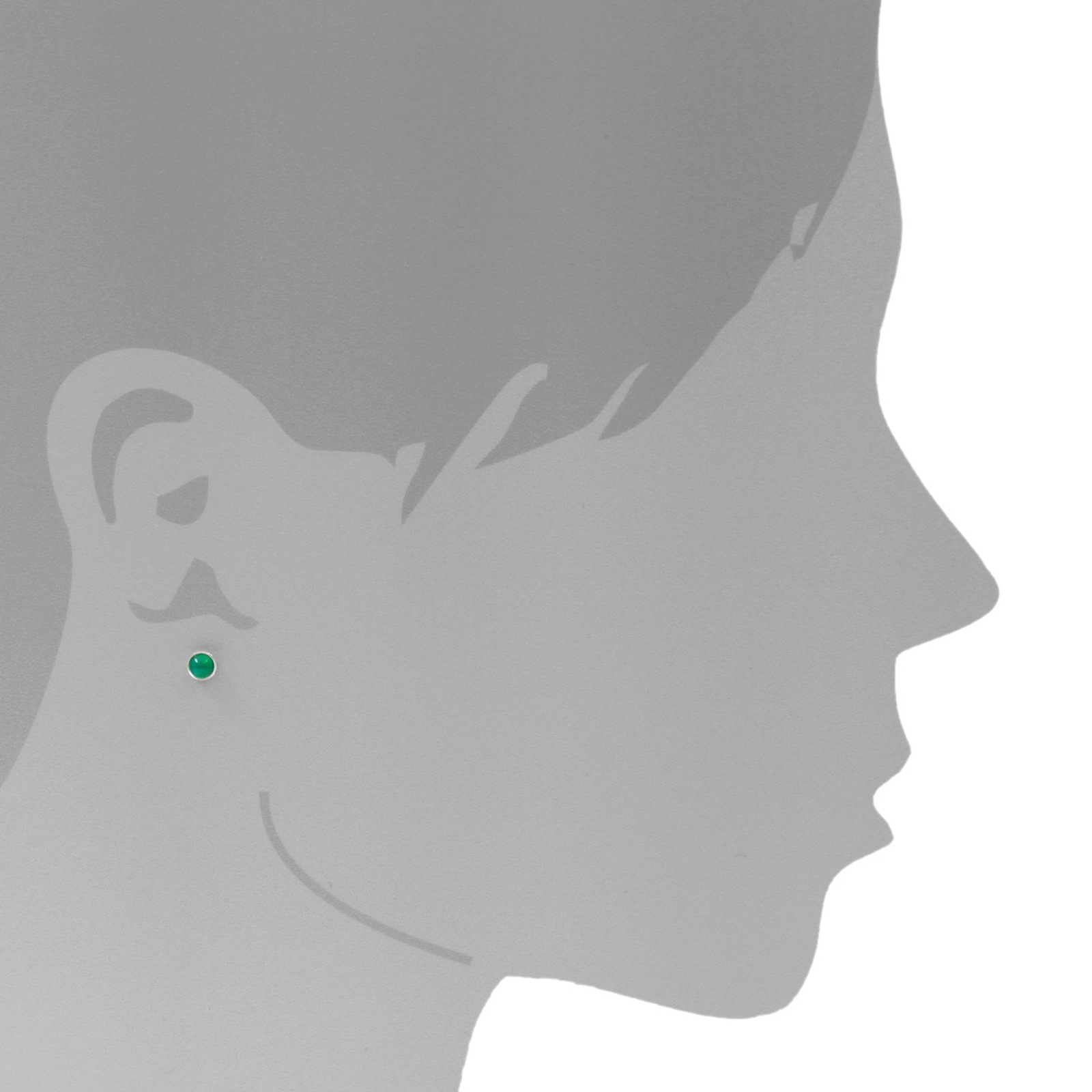 OSTSEE-SCHMUCK Paar Ohrstecker »Ostsee-Schmuck Ohrstecker Classic 4 mm Ohrstecker Classic 4 mm«, (2 tlg.)