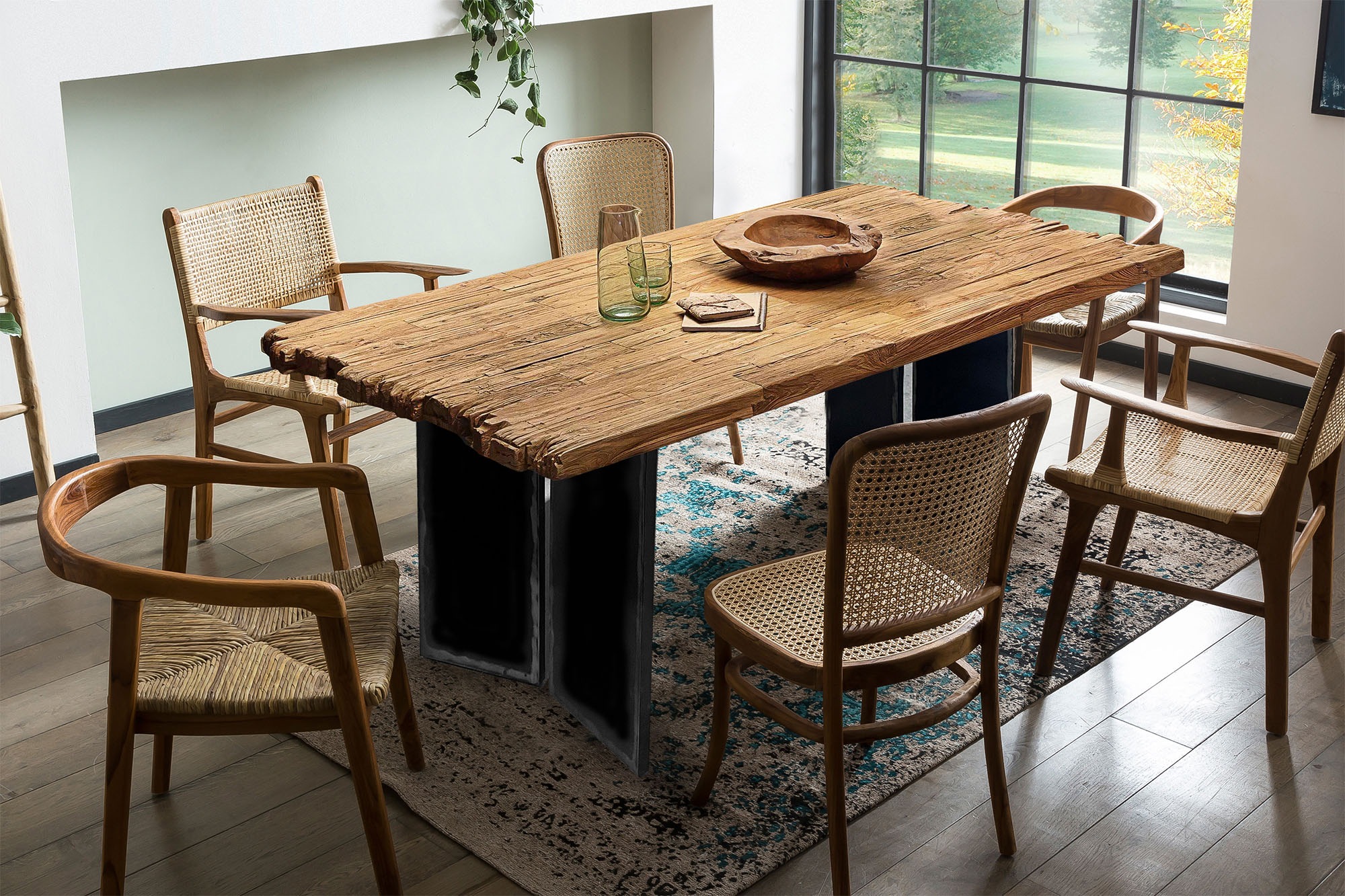 INOSIGN Esstisch 1 Stk. tlg. mit Bruchkante an den kurzen Seiten günstig online kaufen