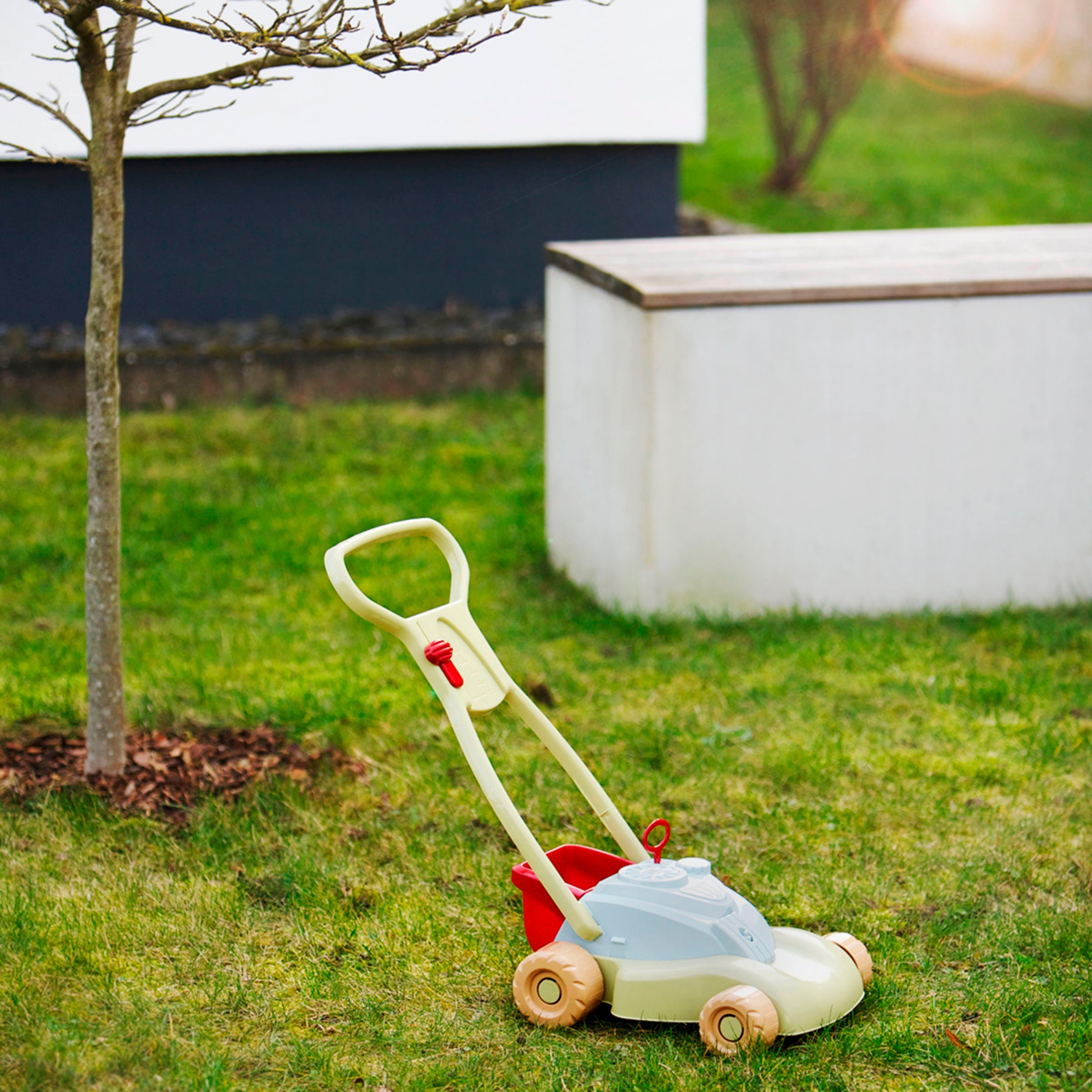 Klein Kinder-Rasenmäher »Little Foot, Rasenmäher mit Grasfang, aus Recyclingkunststoff«, Made in Germany