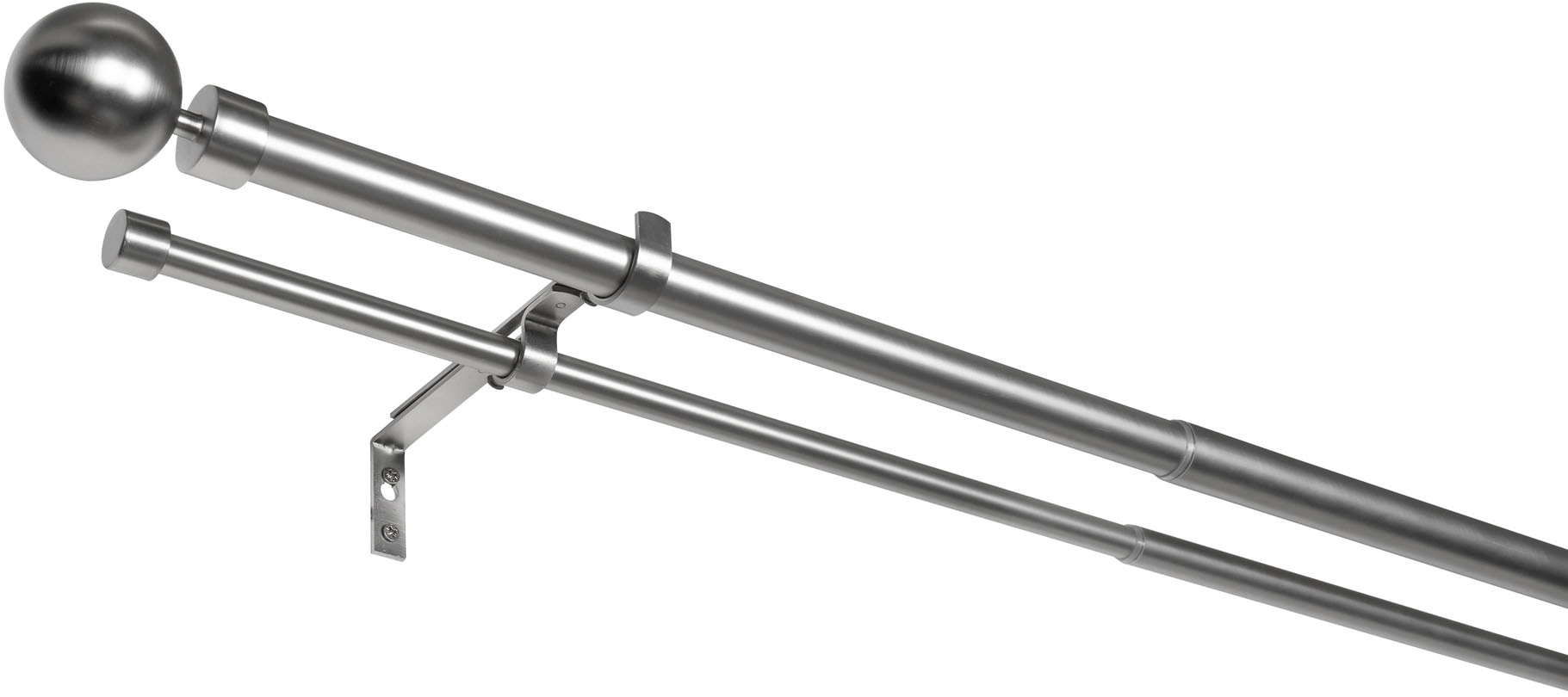 mydeco Gardinenstange »habito/ball-classic« Ø 28 mm 2 läufig-läufig auszieh günstig online kaufen