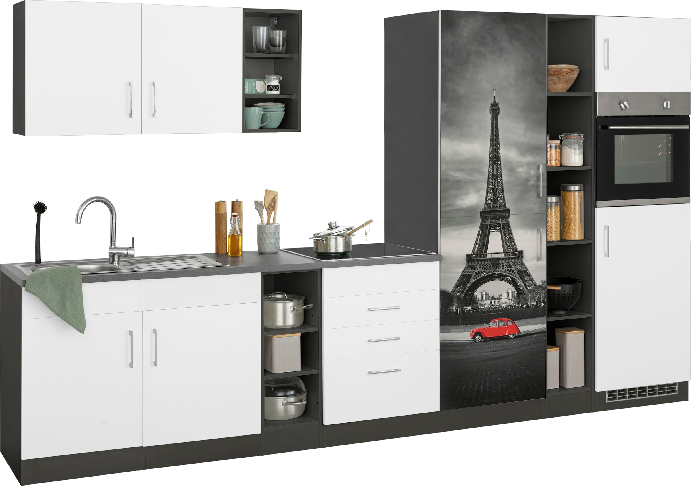 KOCHSTATION Küchenzeile »KS-Paris«, ohne E-Geräte, Breite 340 cm günstig online kaufen