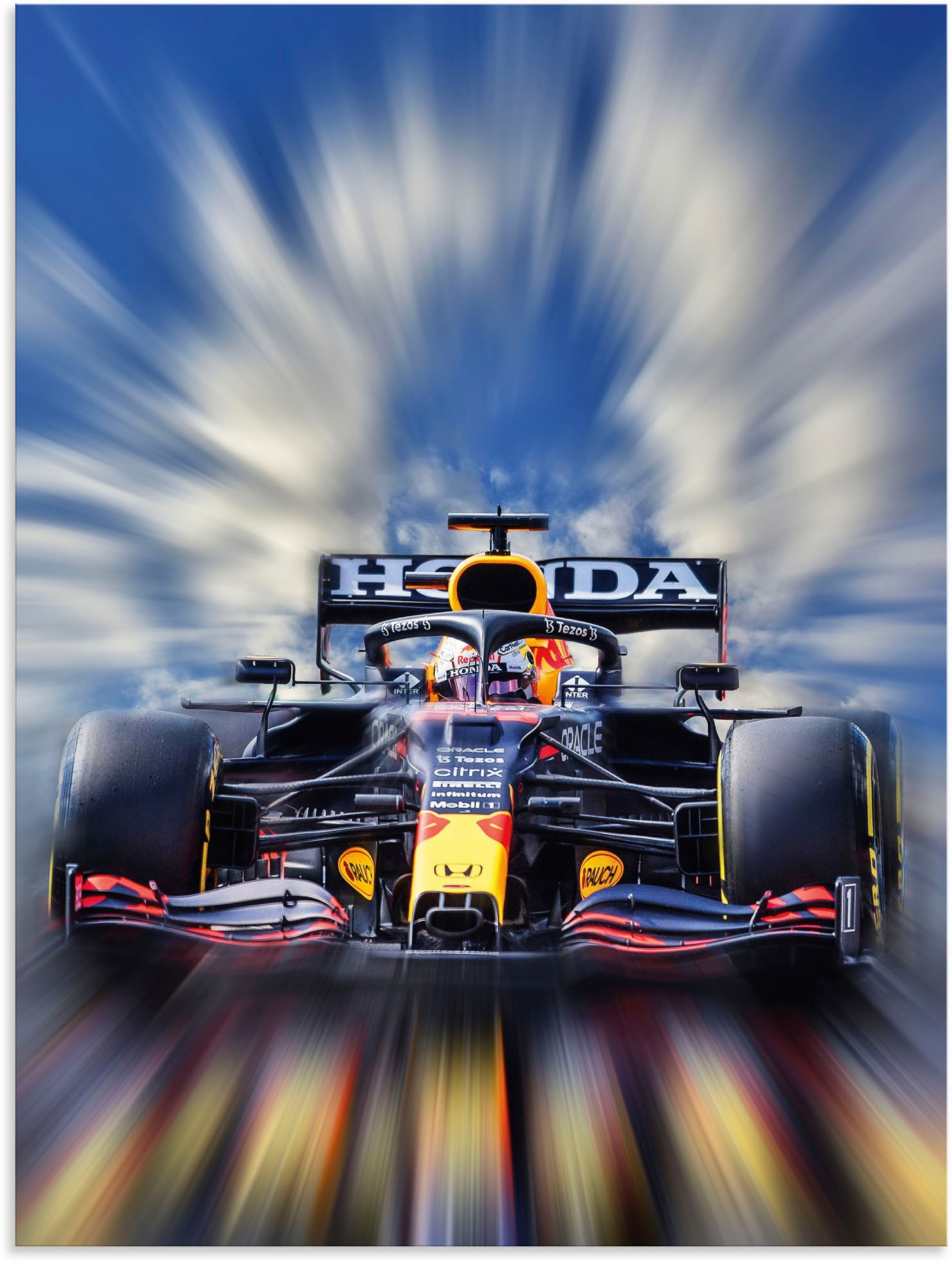 Artland Wandbild »Max Verstappen - Weltmeister der Formel1«, Auto, (1 St.), günstig online kaufen