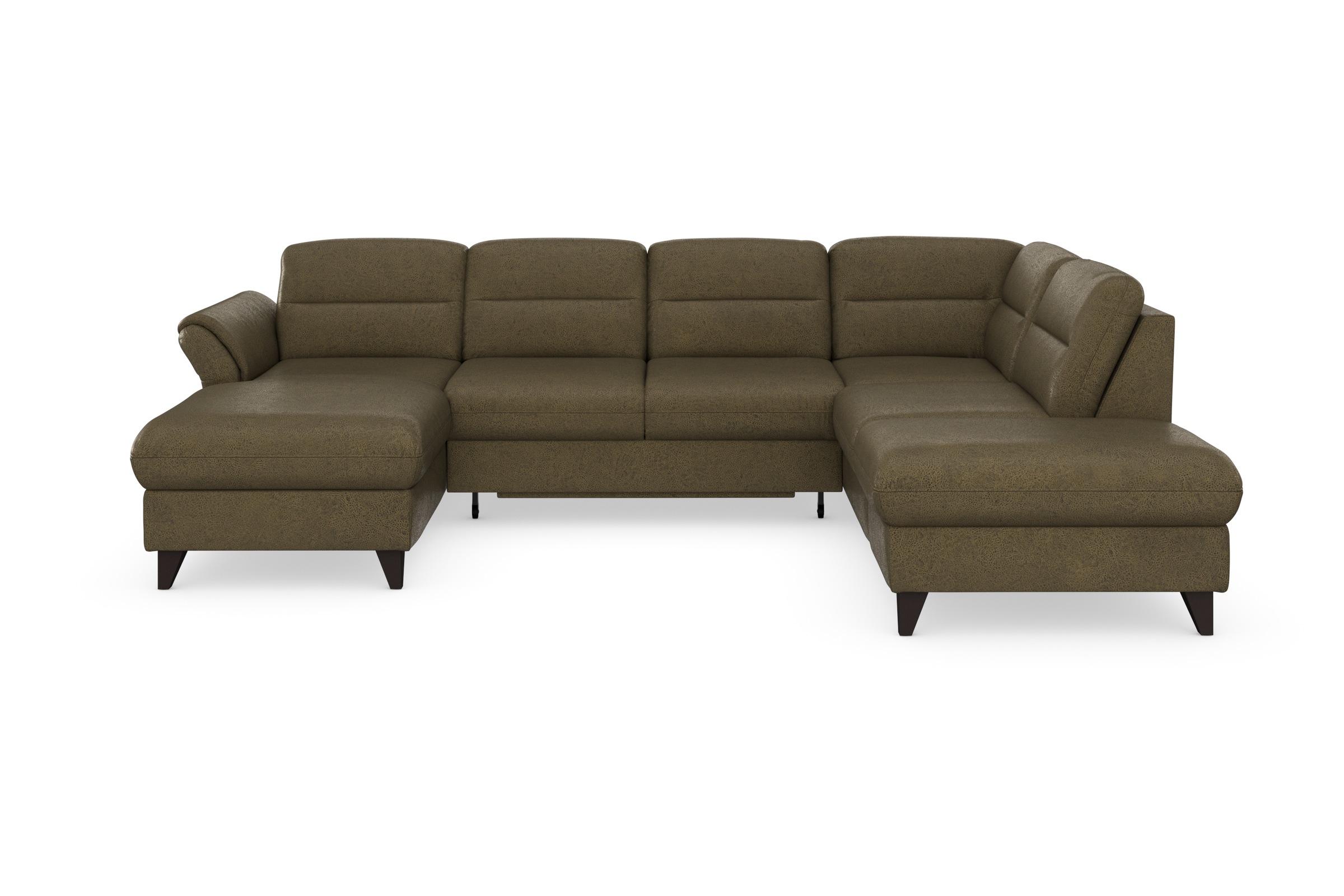 sit&more Wohnlandschaft »Mellum U-Form«, Federkern, wahlweise mit Bettfunktion, Stauraum und Armteilfunktion