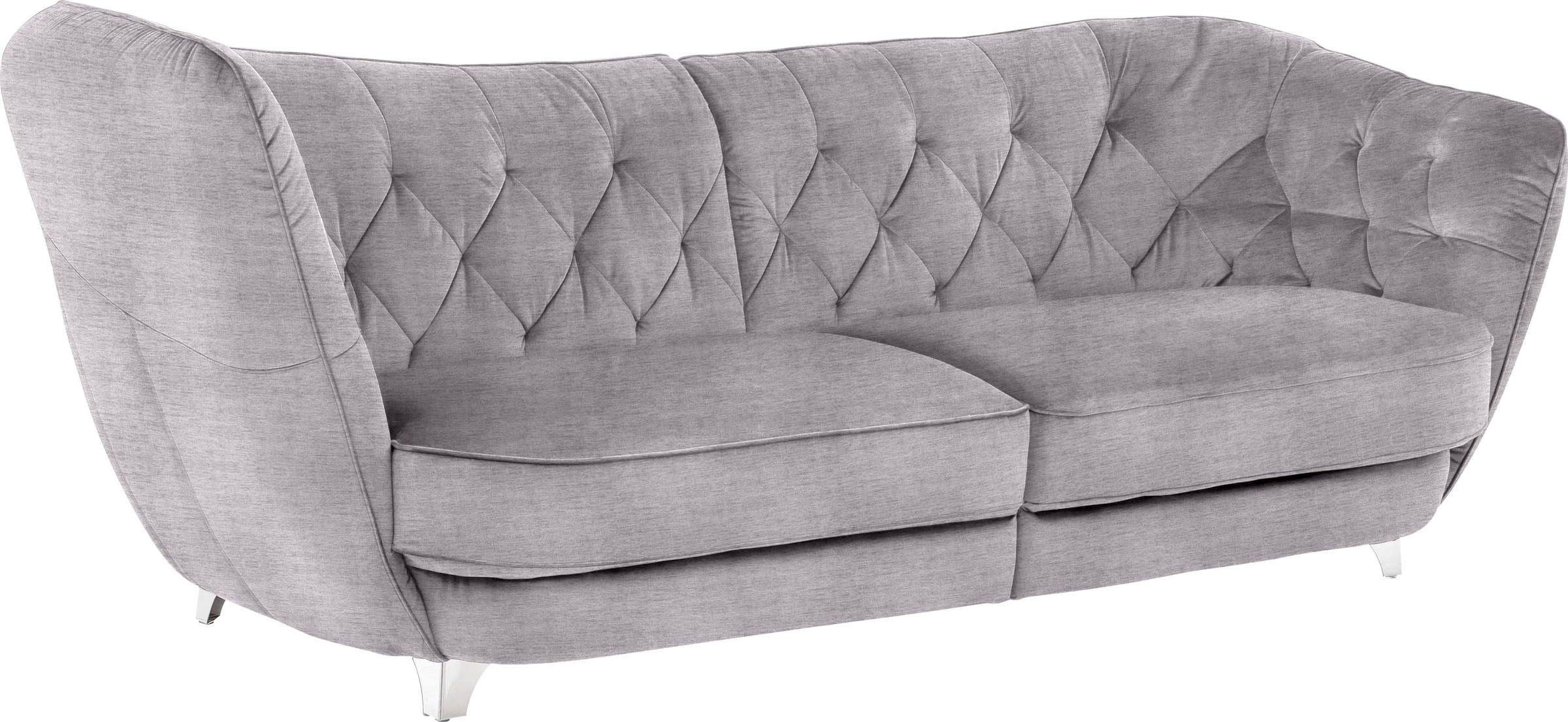 Leonique Big-Sofa »Retro«, stylischer Hochlehner günstig online kaufen