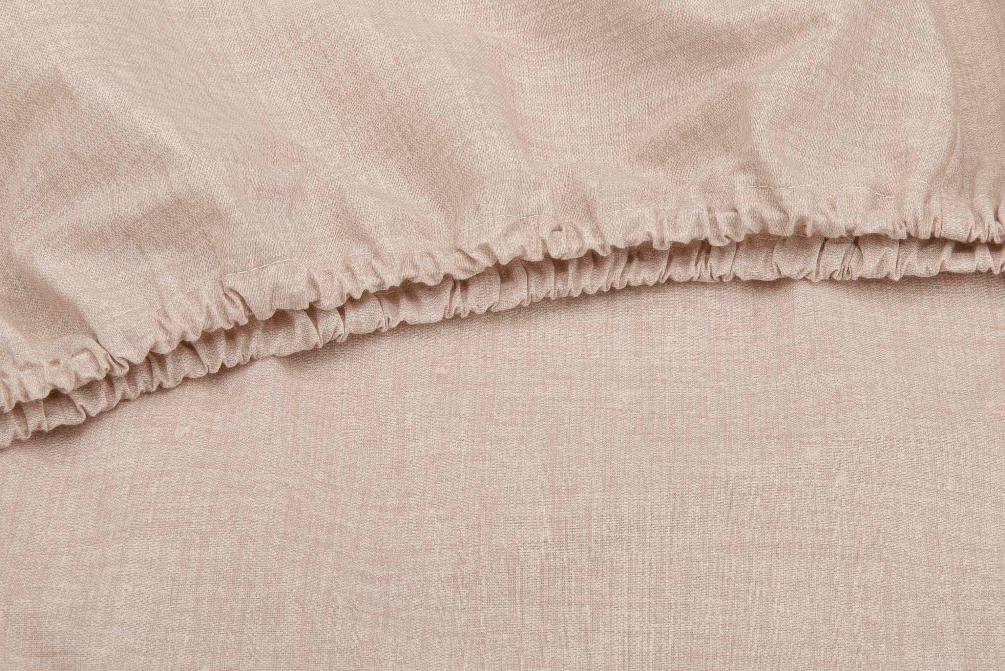 ZO HOME Spannbettlaken »Lino«, Laken aus 100% Baumwolle, Linen-look Print, günstig online kaufen