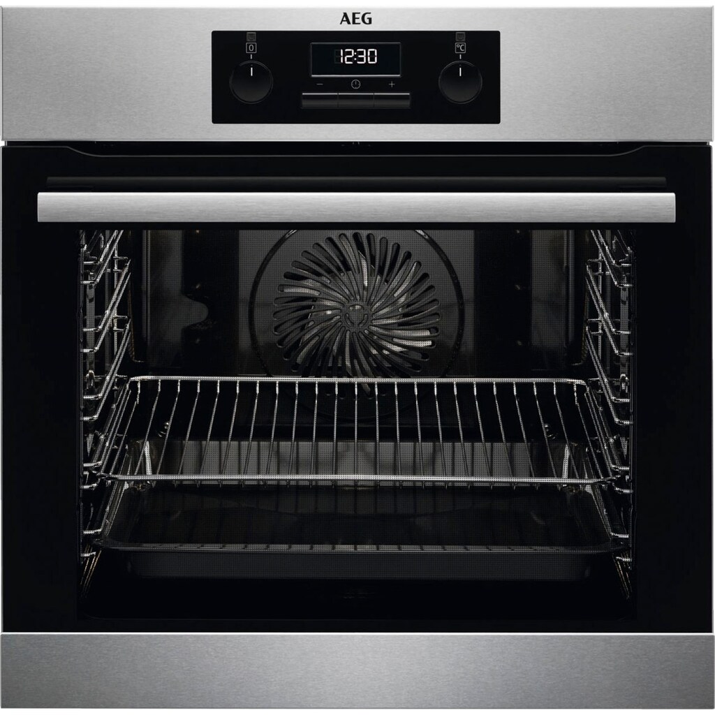 AEG Einbaubackofen »BEB331010M 944 188 242«, BEB331010M, mit Backauszug, Aqua-Reinigungsfunktion