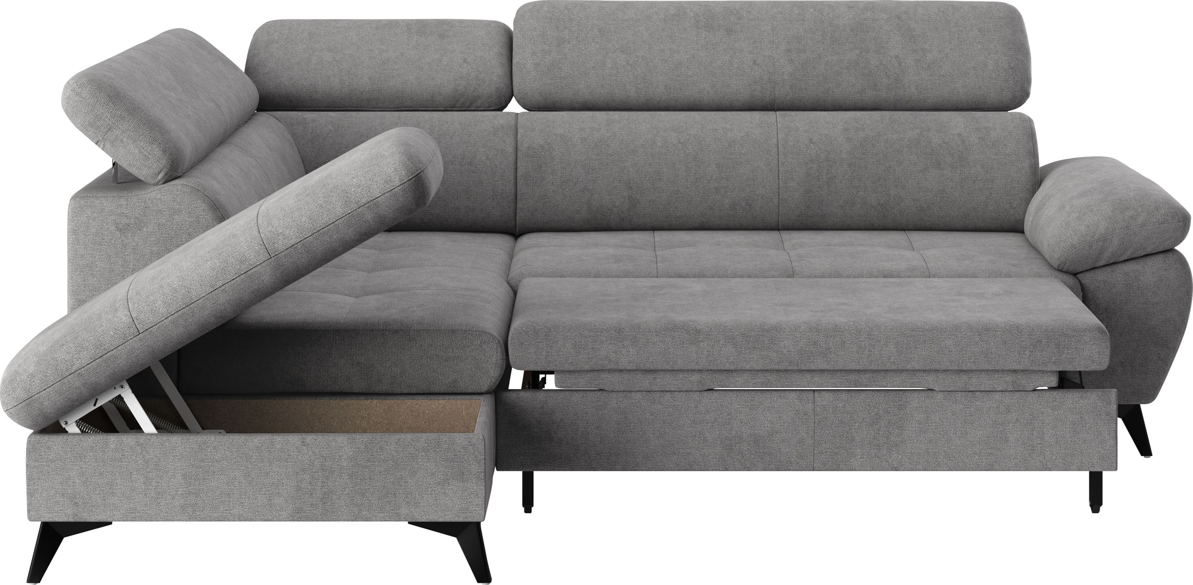 COTTA Ecksofa »Hudson L-Form«, mit Kopfteilverstellung, wahlweise mit Bettfunktion & Bettkasten