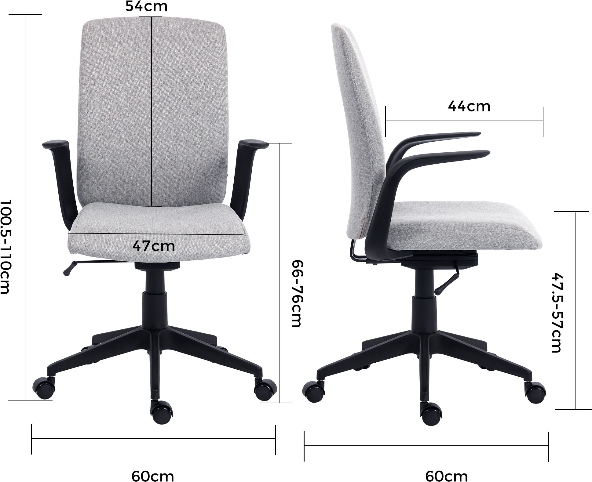 Duo Collection Drehstuhl »Floris« () 1 Stk.Weight Balance Mechanik - passt sich jedem Körpergewicht an