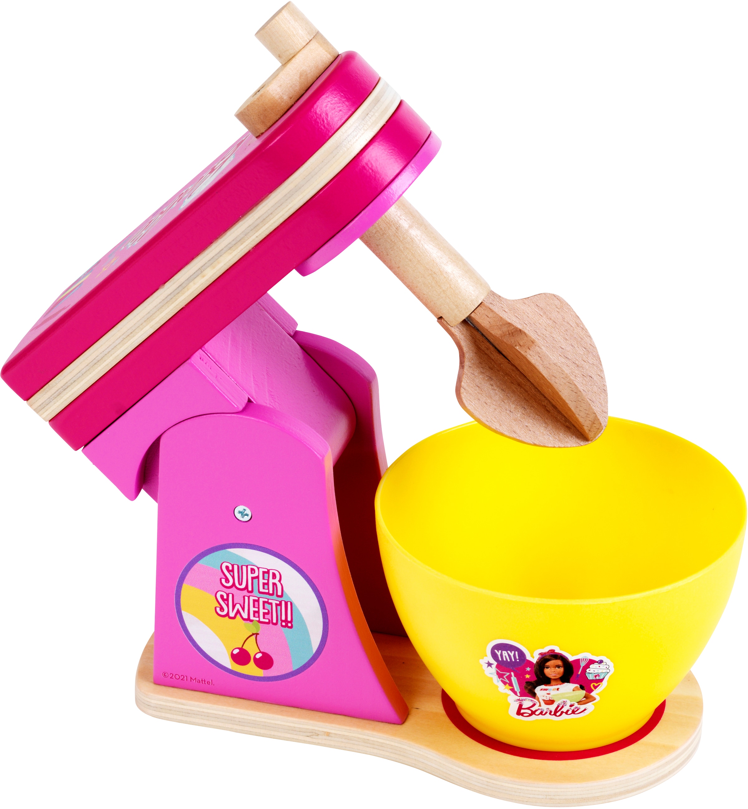 Klein Kinder-Standmixer »Barbie Küchenmaschine, Holz«