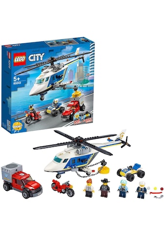 LEGO® Konstruktionsspielsteine »Verfolgungsjagd mit dem Polizeihubschrauber (60243),... kaufen