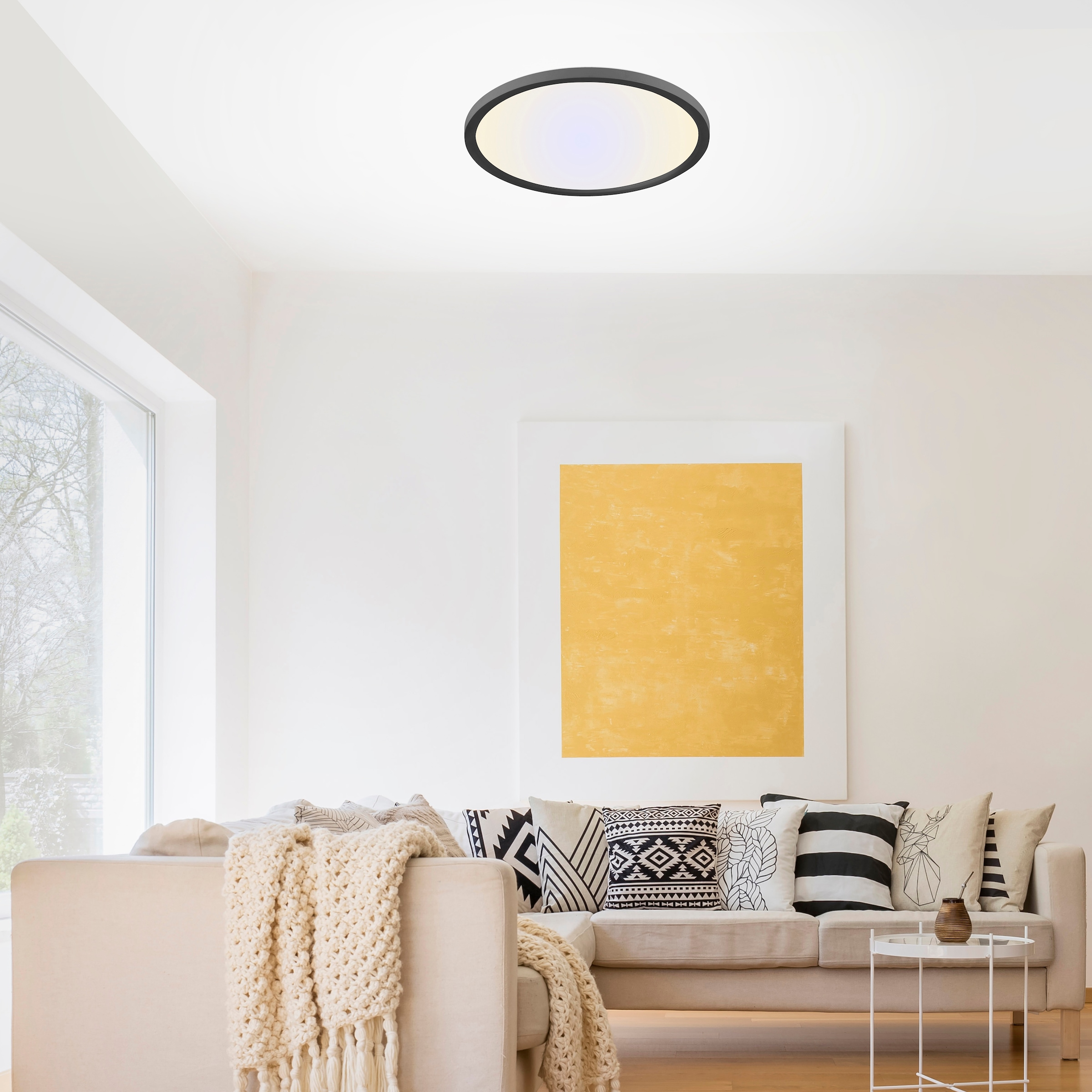 JUST LIGHT LED Deckenleuchte »FLAT« LED-Board 1 Stk. warmweiß - kaltweiß dimmbar über Fernbedienung