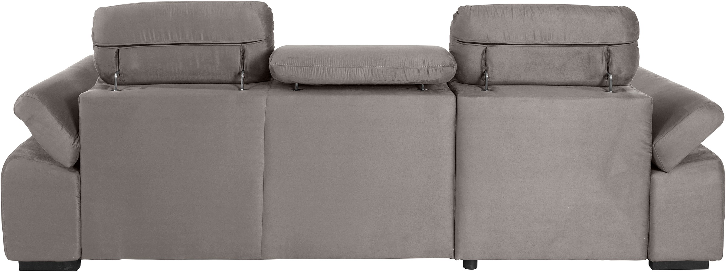 COTTA Ecksofa »Lola L-Form mit Kopfteilfunktion & Hocker«, (Set, mit Hocker), wahlweise mit Bettfunktion, Bettkasten & Armteilverstellung