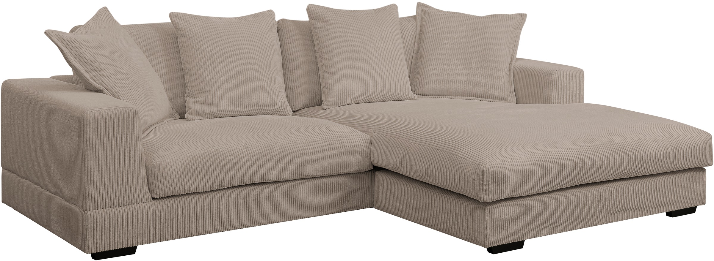 WERK2 Ecksofa »Eldorado, Megasofa, Polsterecke mit viel Platz, Breite 285cm, L-Form«, Design Ecksofa, besonders weicher Sitzkomfort, extra breite Recamiere