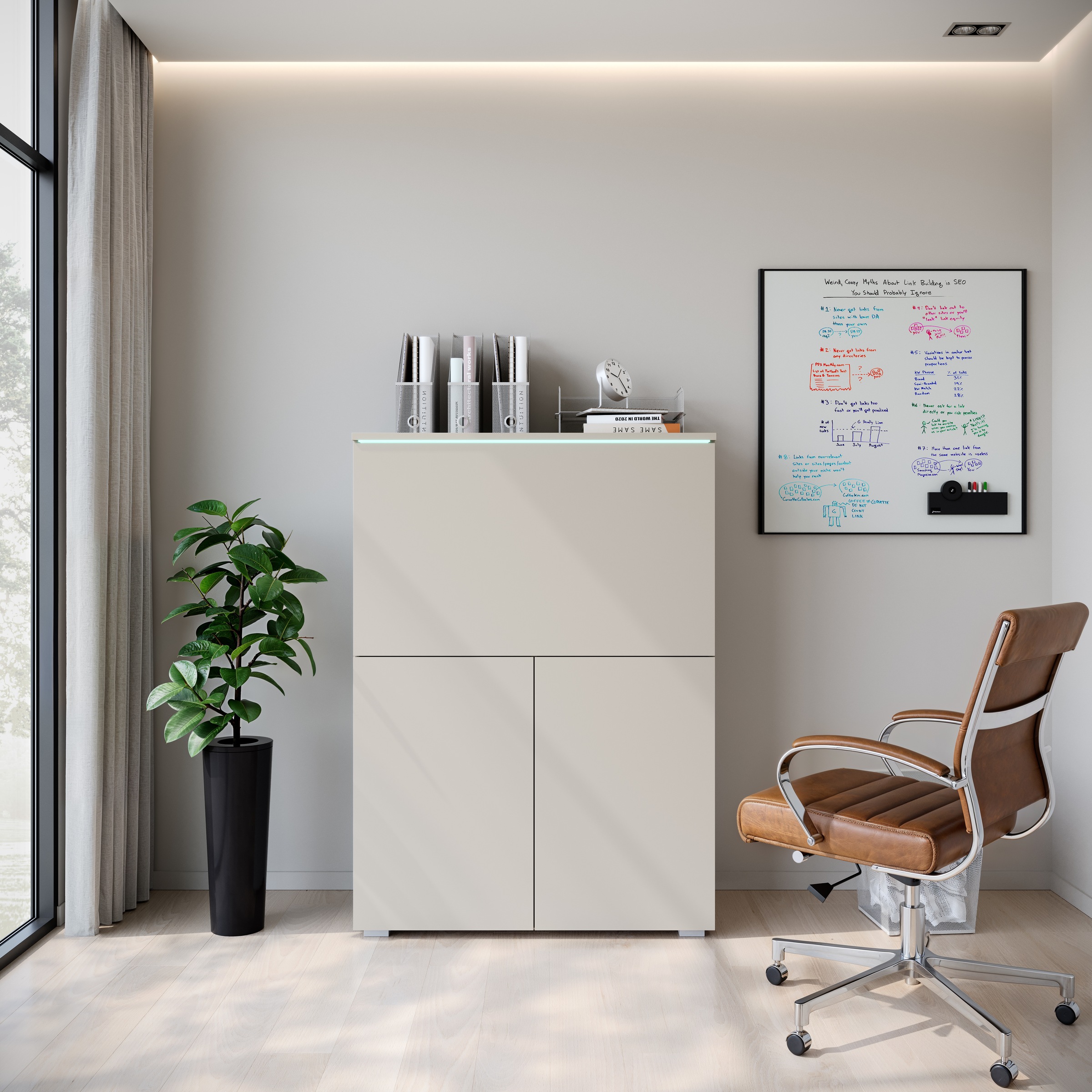 INOSIGN PC-Schrank »Vera, Sekretär, Home-Office-Schreibtisch«, (1 St.), Mul günstig online kaufen