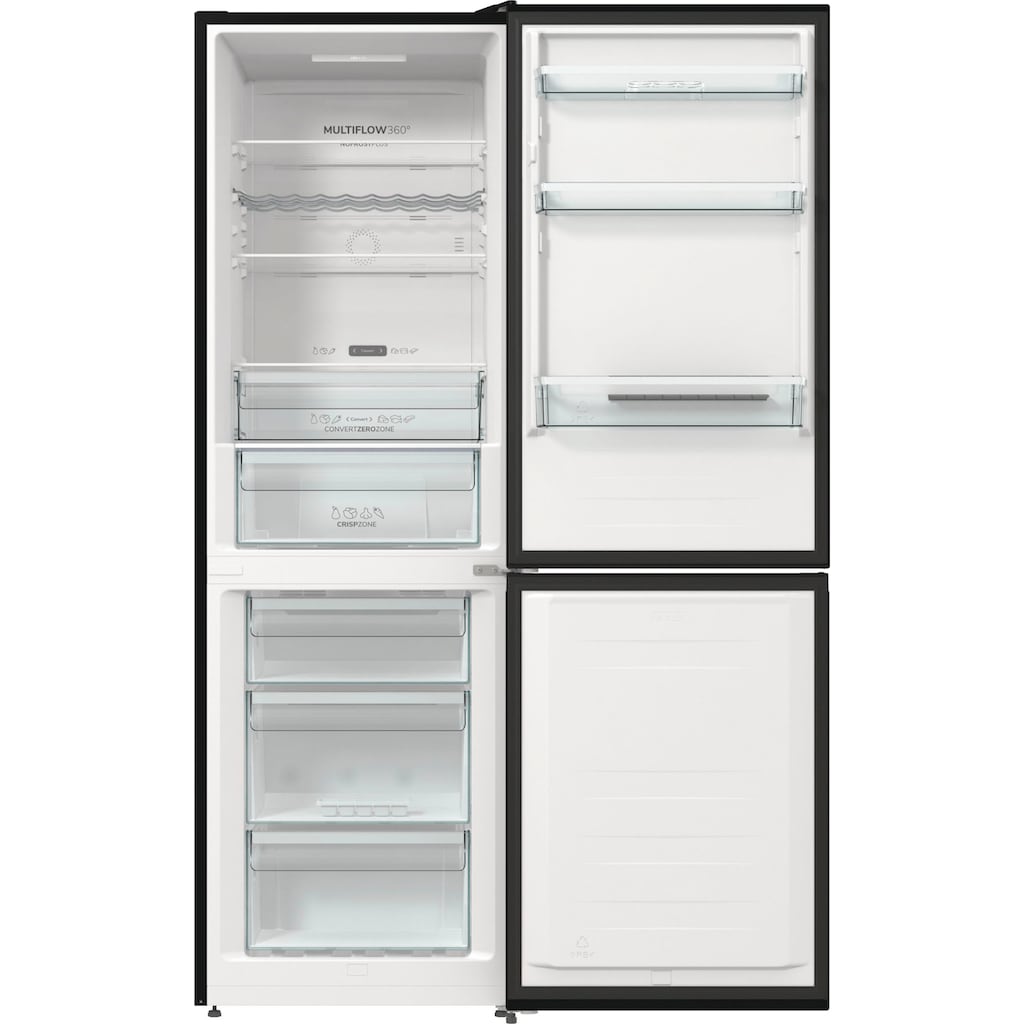 GORENJE Kühl-/Gefrierkombination »NK79C0D«, NK79C0DBK, 185 cm hoch, 60 cm breit, 4 Jahre Garantie inklusive