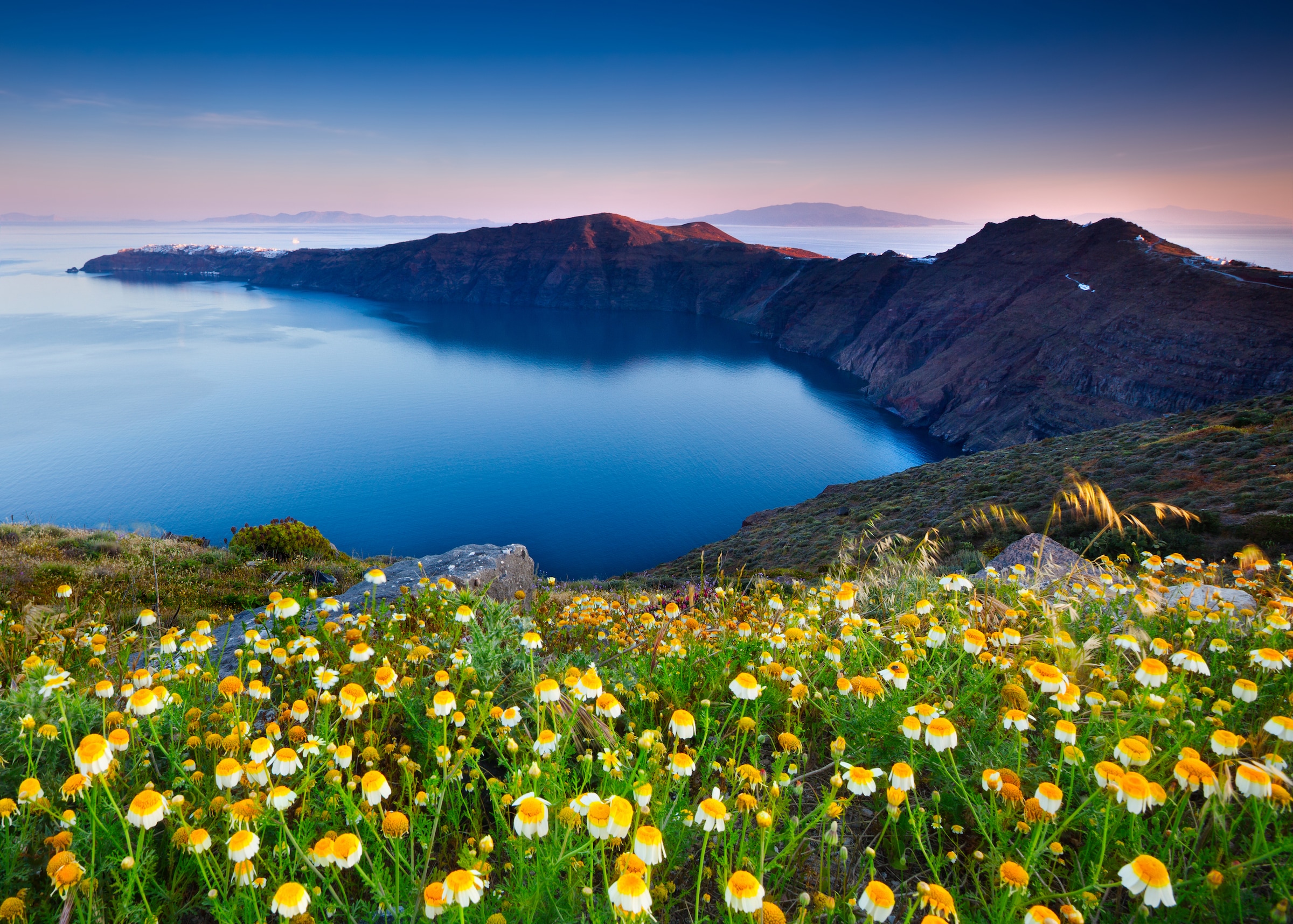 Papermoon Fototapete »Santorini Spring« günstig online kaufen