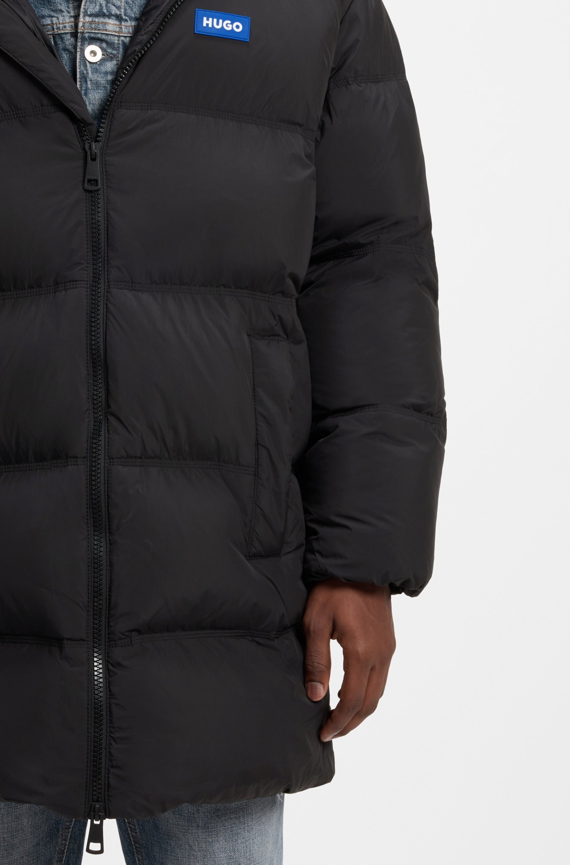 HUGO Winterjacke »Bodi« mit Kapuze mit Kapuze, warm wattiert, Relaxed Fit