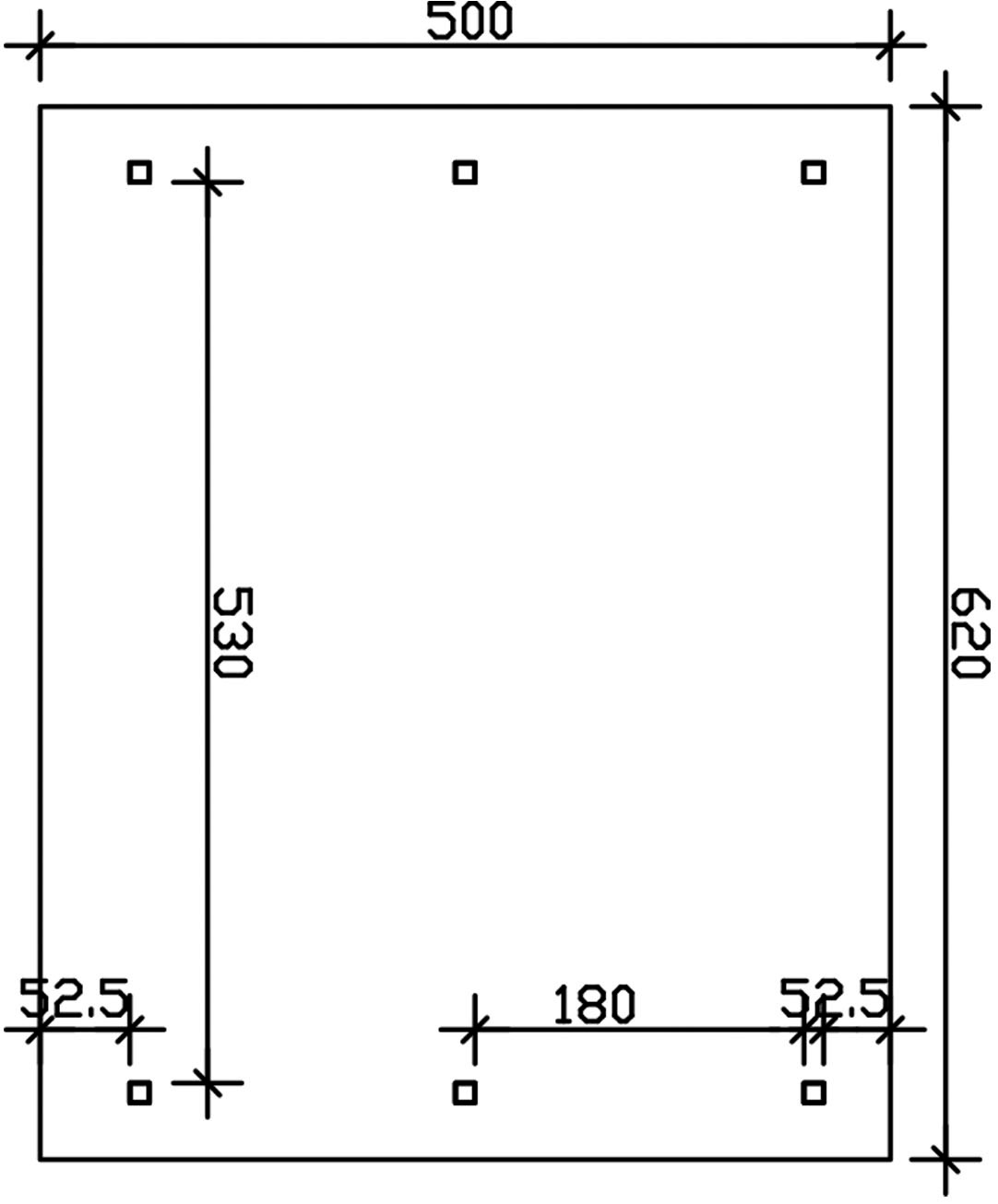 Skanholz Doppelcarport »Wallgau«, Nadelholz, 530 cm, Schiefergrau, mit Dachlattung