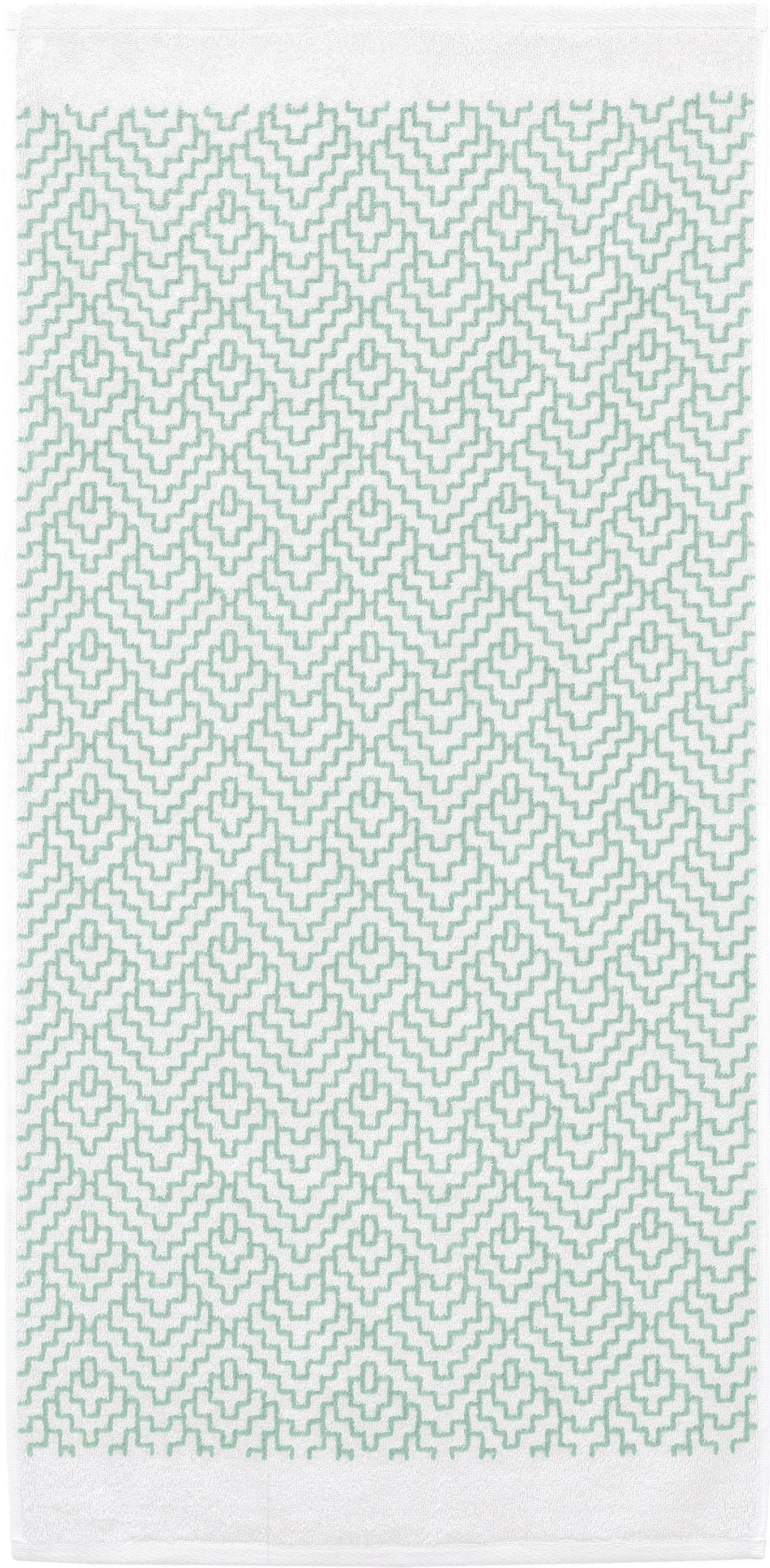 Kleine Wolke Duschtuch »Botany, Größe 70/140 cm«, (1 St., Badetuch 70 x 140 cm), modernes Rauten Design