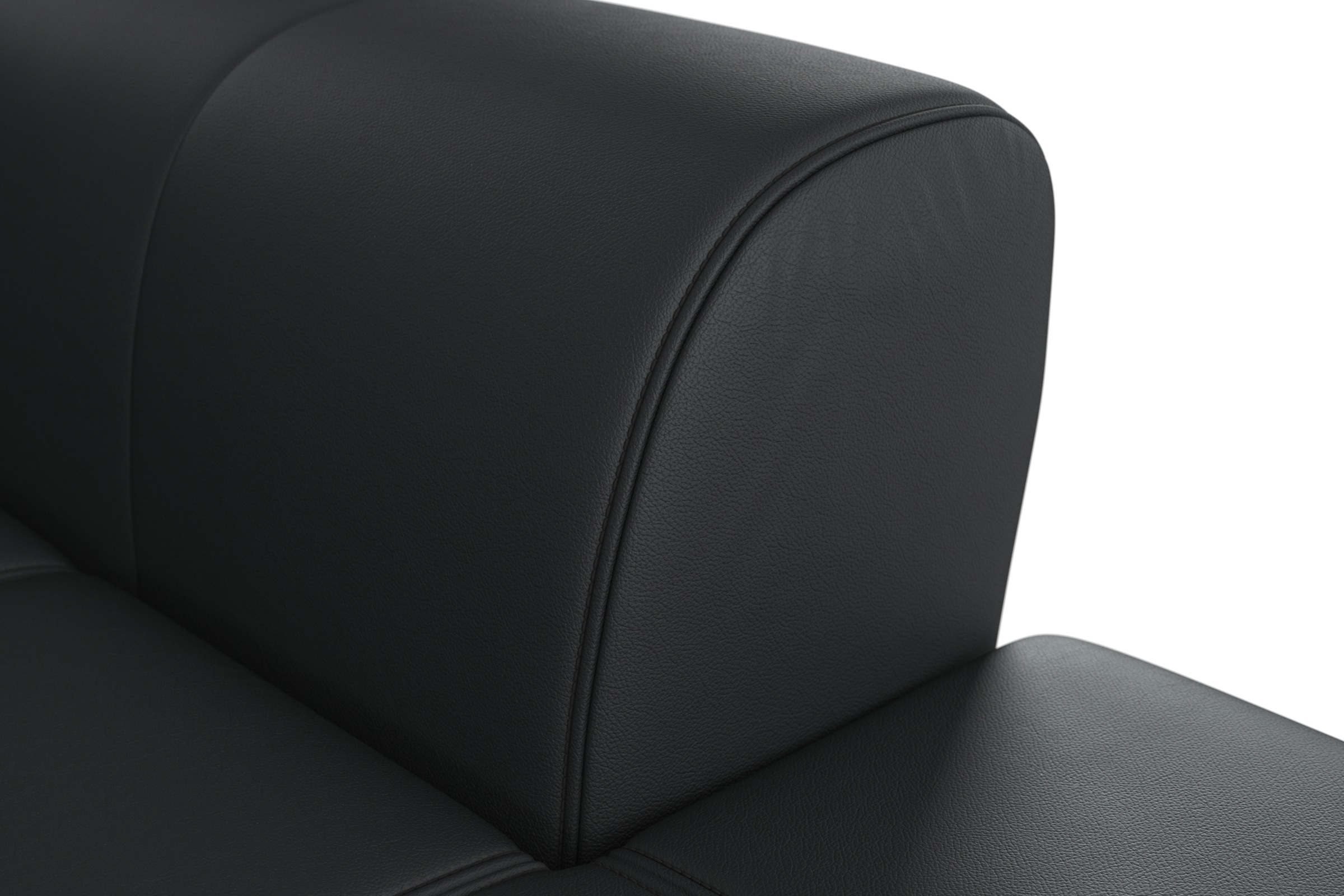 sit&more Ecksofa »Bendigo L-Form«, inklusive Sitztiefenverstellung, Bodenfreiheit 12 cm, in 2 Fußfarben