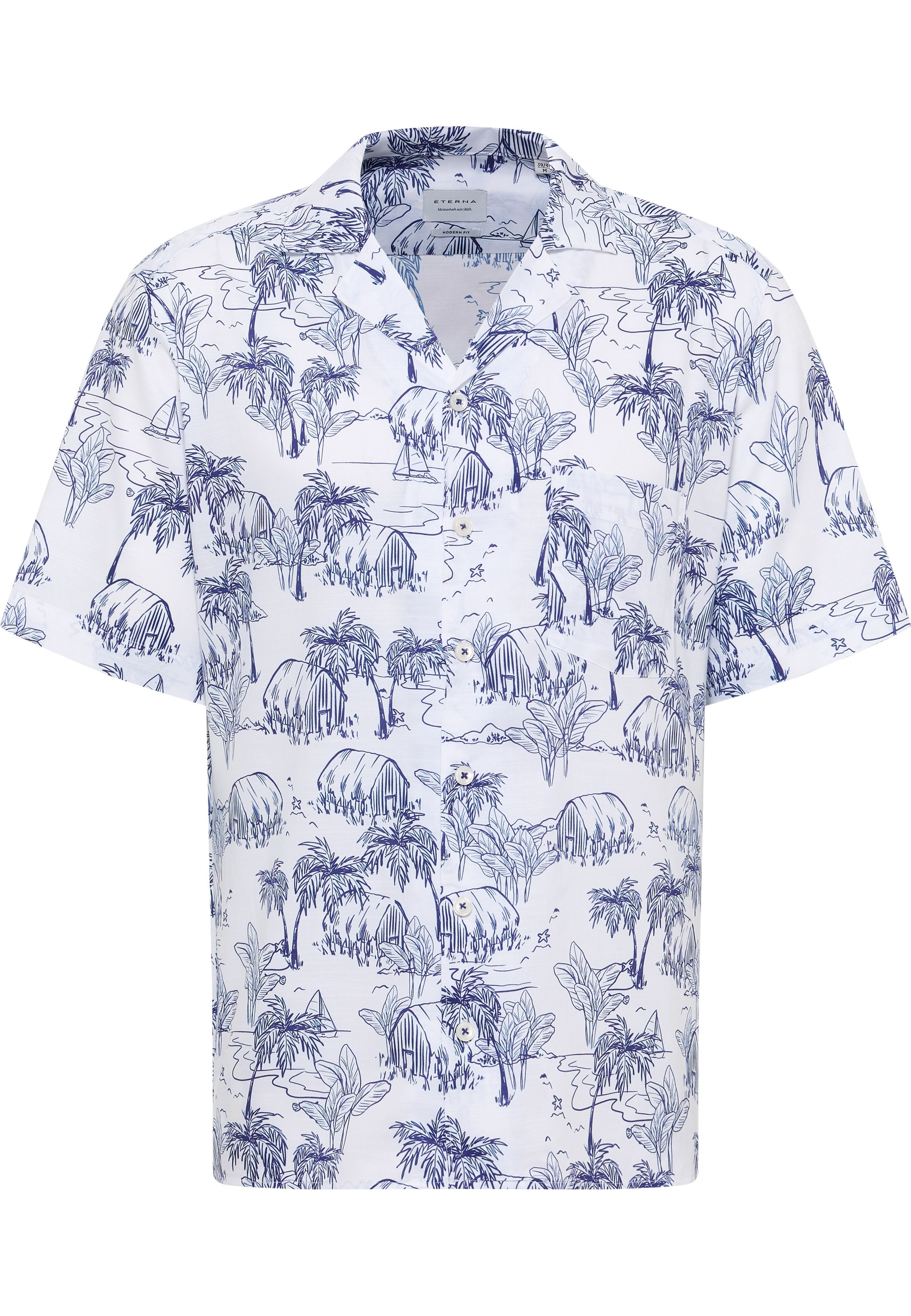 Eterna Kurzarmhemd »MODERN FIT« EASY IRON (bügelleicht)