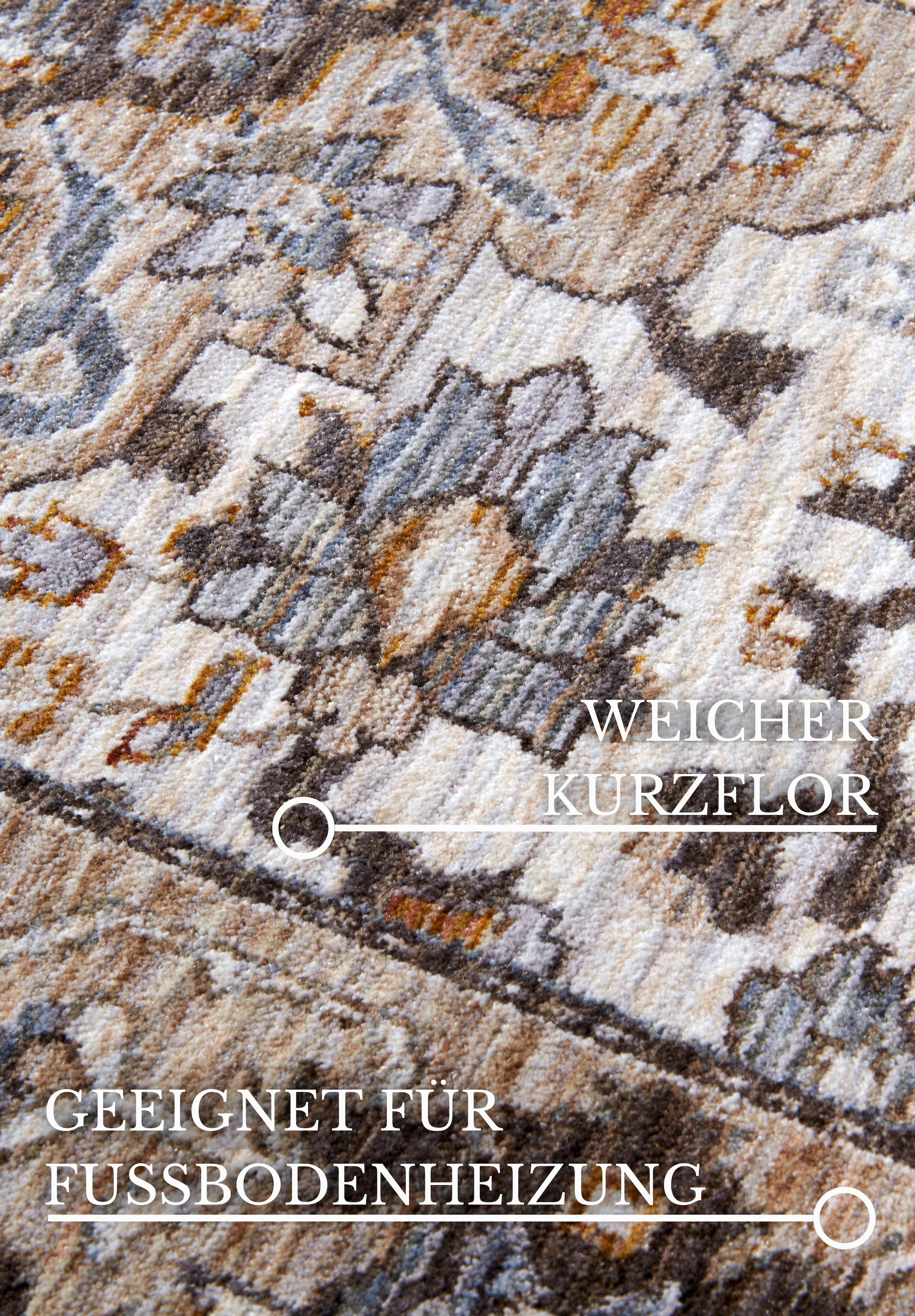 Villeroy & Boch Teppich »Egon« rechteckig 7 mm Höhe Orientalisch, Fransen, Läufer, Wohnzimmer, Schlafzimmer, Klassisch