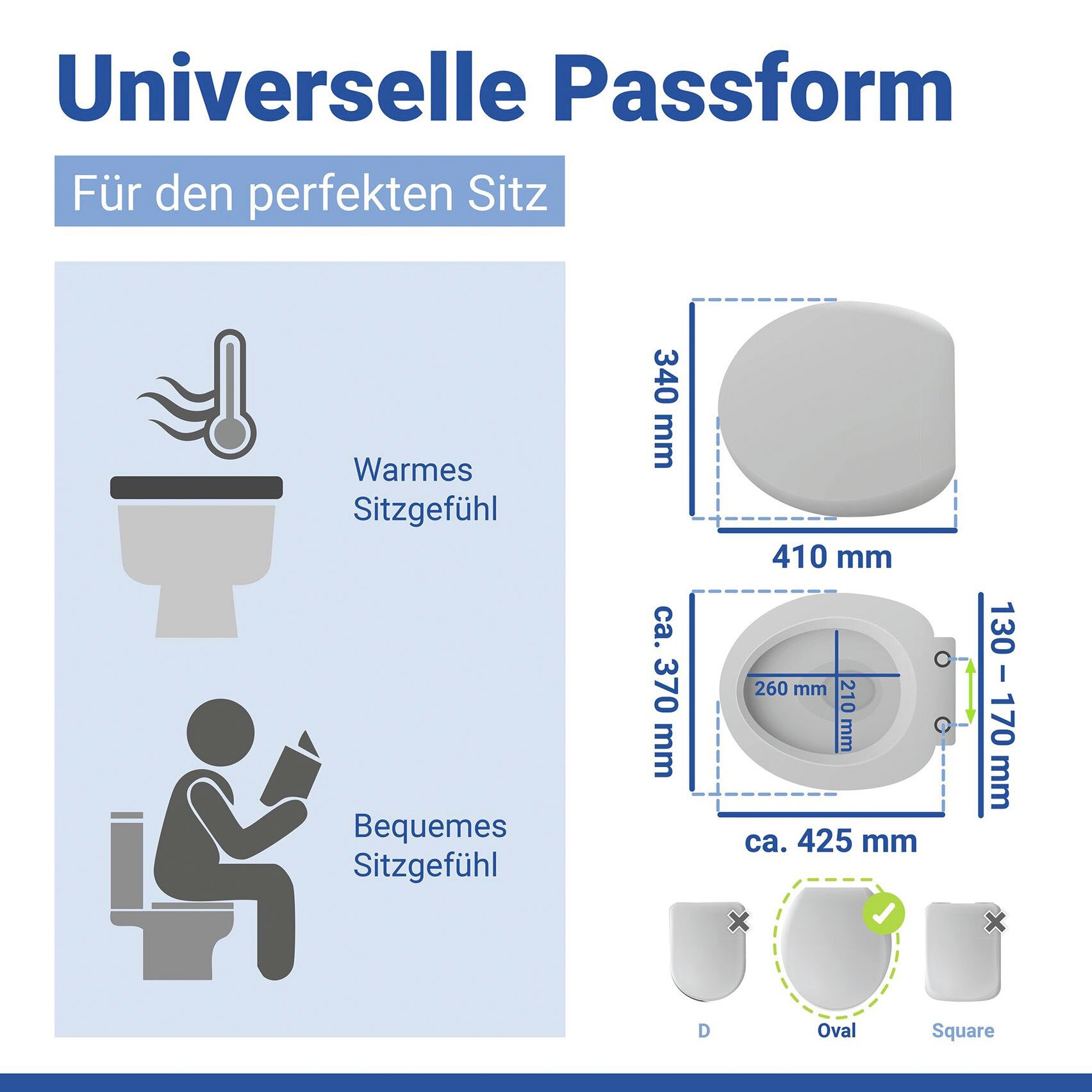 WENKO WC-Sitz »Bambus Dunkel« 1 Stk. tlg.