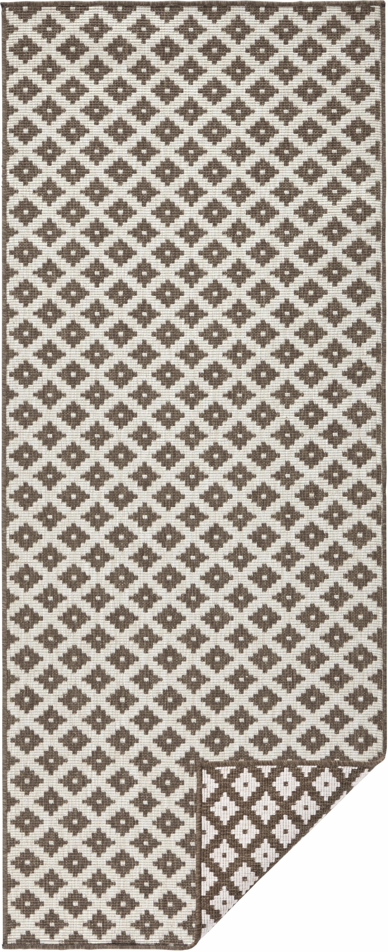 NORTHRUGS Läufer »Nizza«, rechteckig, 5 mm Höhe, In-& Outdoor, Wetterfest, Balkon, Garten, Wohnzimmer, Wasserfest