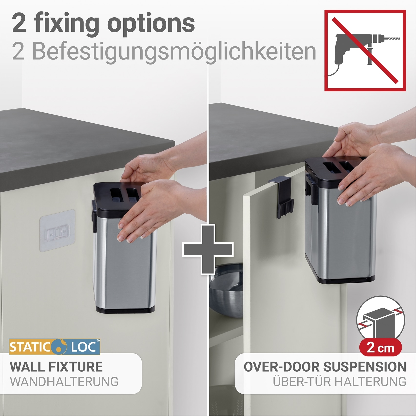 WENKO Mülleimer »Modell Colin« 1 Behälter