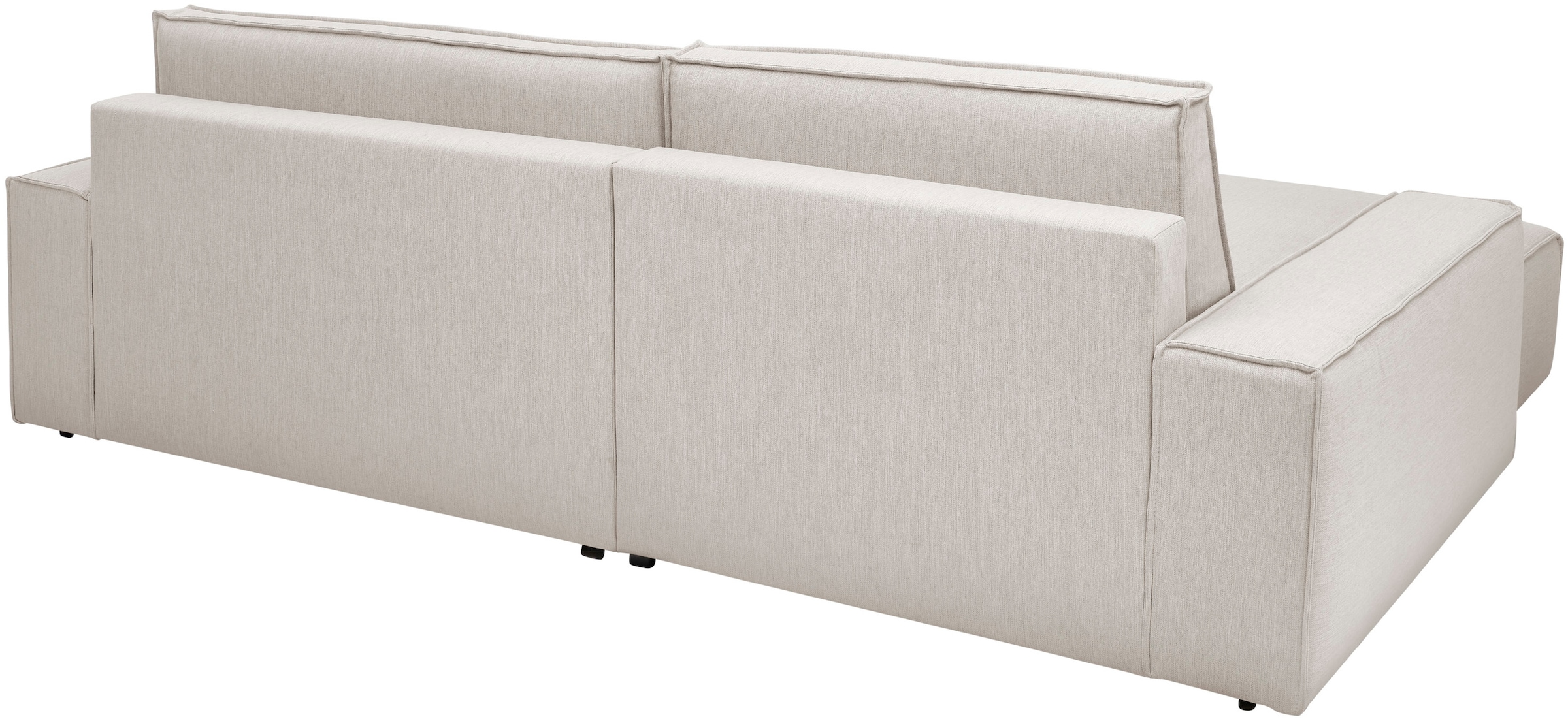 Home affaire Ecksofa »NEU: SHERWOODL XXL 284, Big-Sofa L-Form, tiefe Sitzfläche 95 cm, Cord,«, Leinenoptik, Recamiere rechts/links, auch als Schlafsofa stellbar