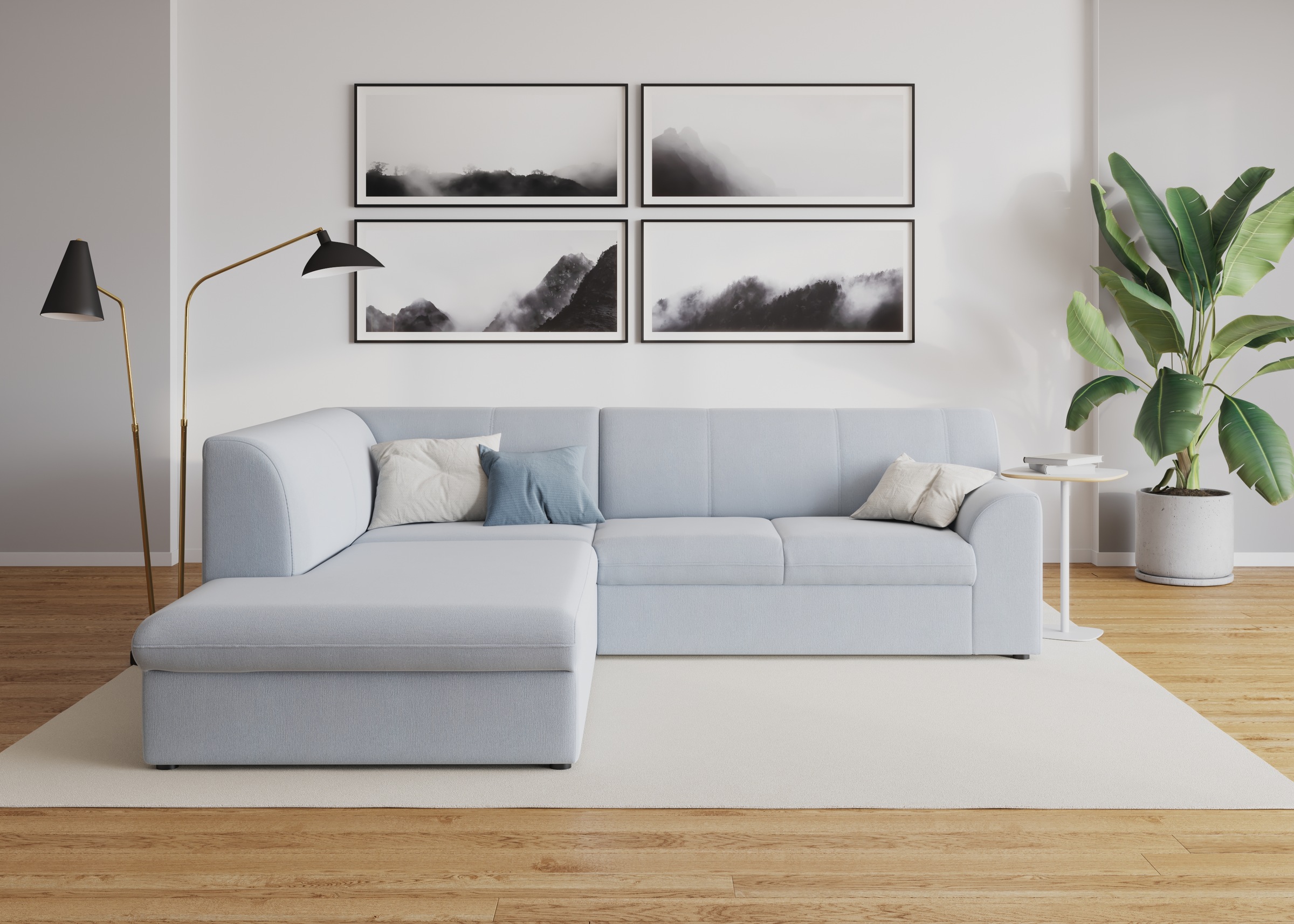 DOMO collection Ecksofa »Topper zeitlos elegant, kompakte Stellmaße, OTTOs günstig online kaufen