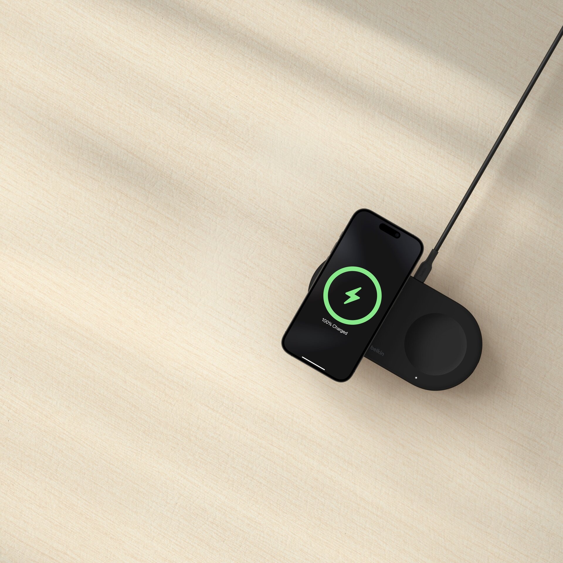 Belkin Wireless Charger »BOOST CHARGE PRO 2in1 Ladepad Qi2 15 Watt«