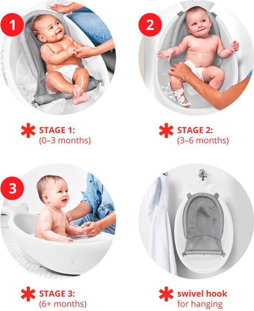 Skip Hop Babybadewanne »Moby, weiß«