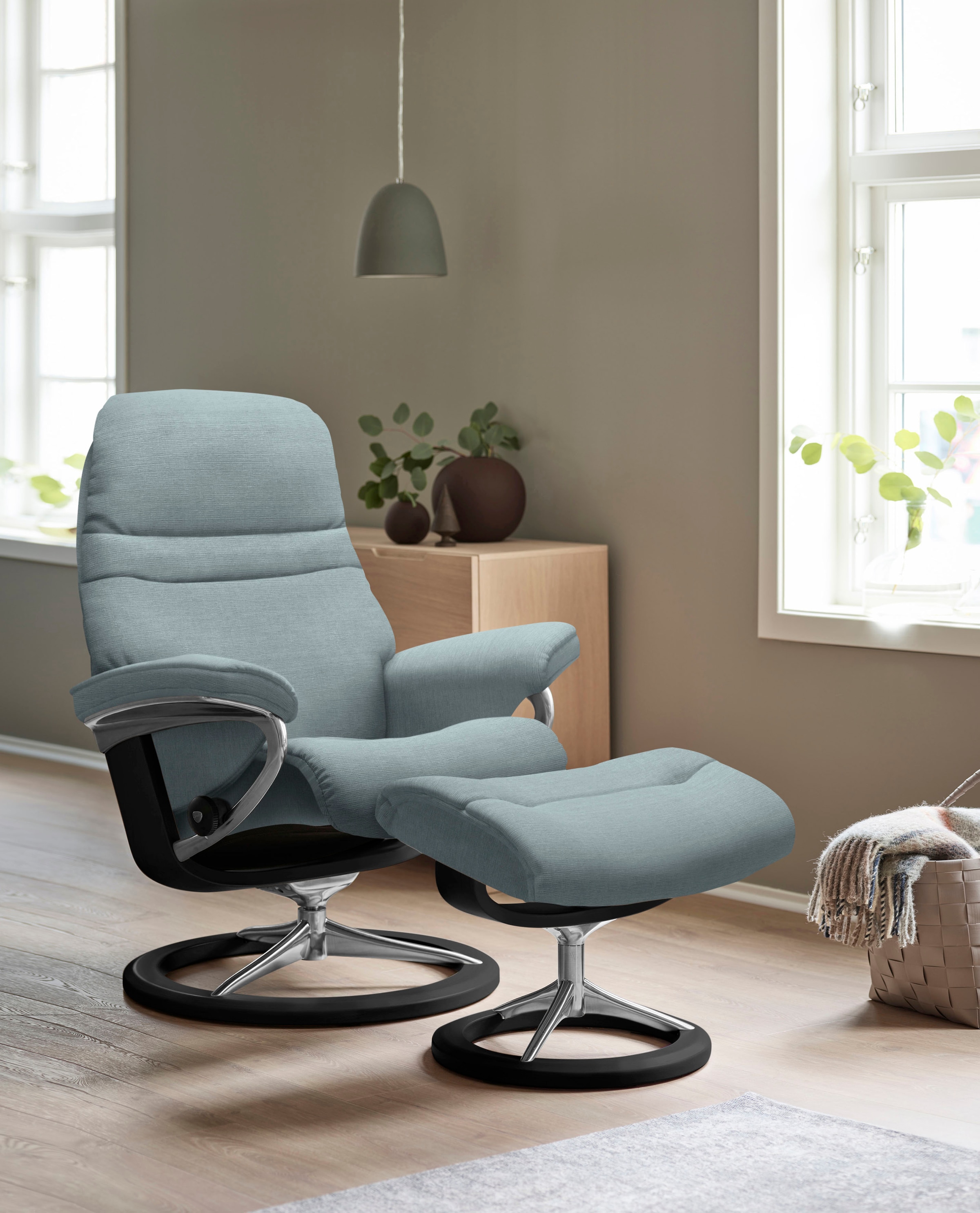 Stressless Fußhocker "Sunrise", mit Signature Base, Gestell Schwarz günstig online kaufen